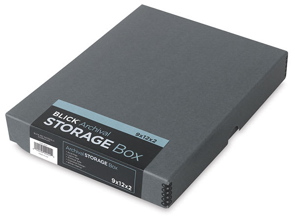 Archival Storage Box, Gray Archival Storage Box, Gray