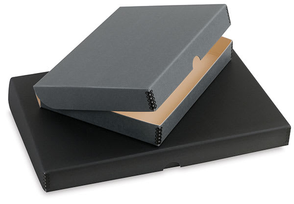 Blick Archival Storage Box, Opened Gray - Assorted Sizes Blick Archival Storage Box, Opened Gray - Assorted Sizes