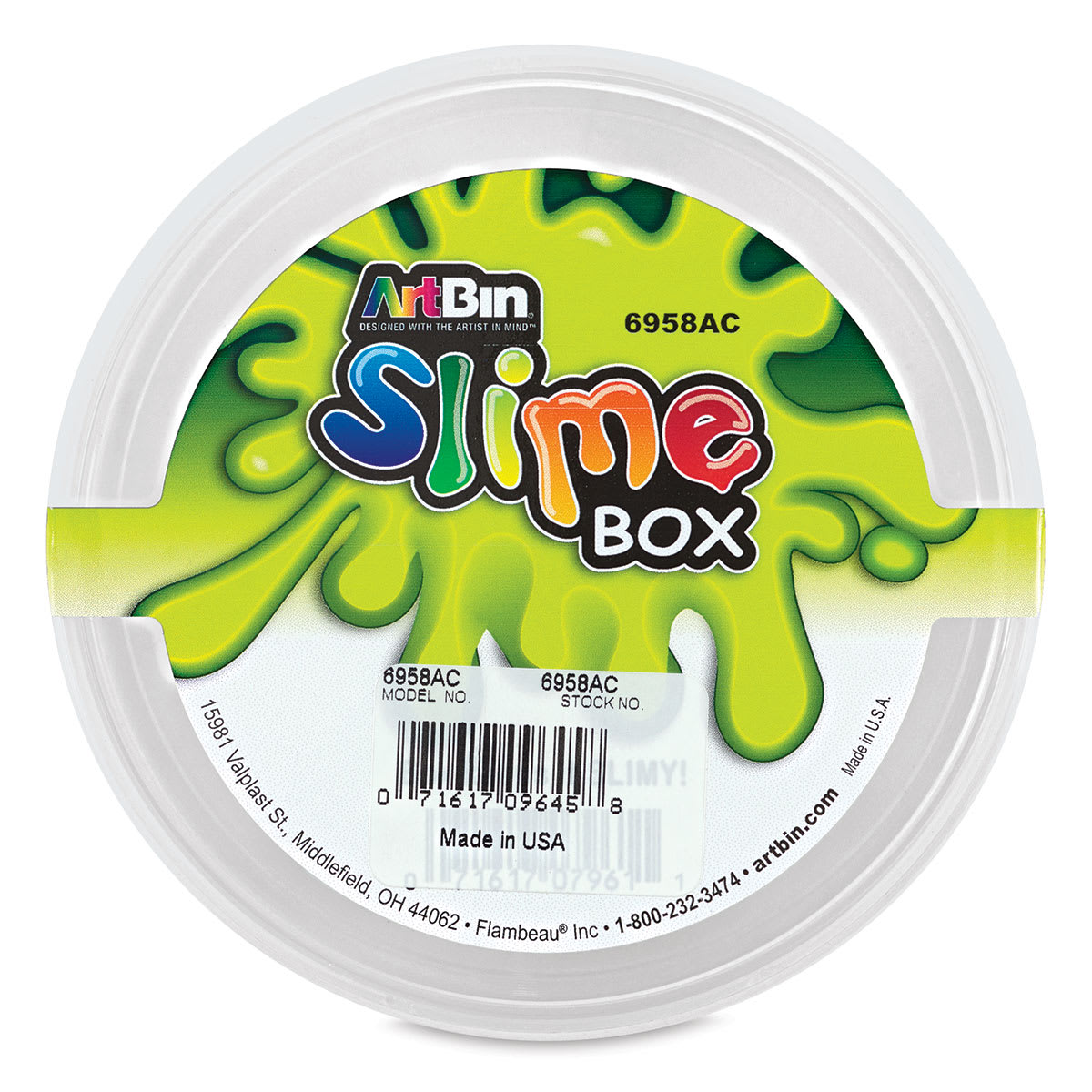 ArtBin Slime Box (top view of lid)
