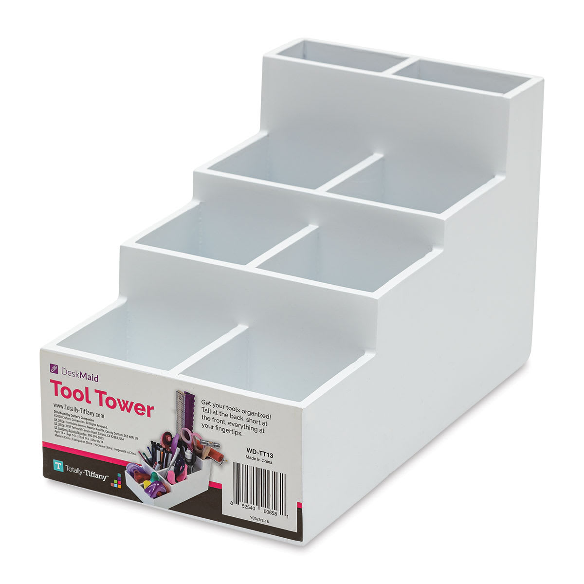 Totally Tiffany Desk Maid Tool Tower (side view)