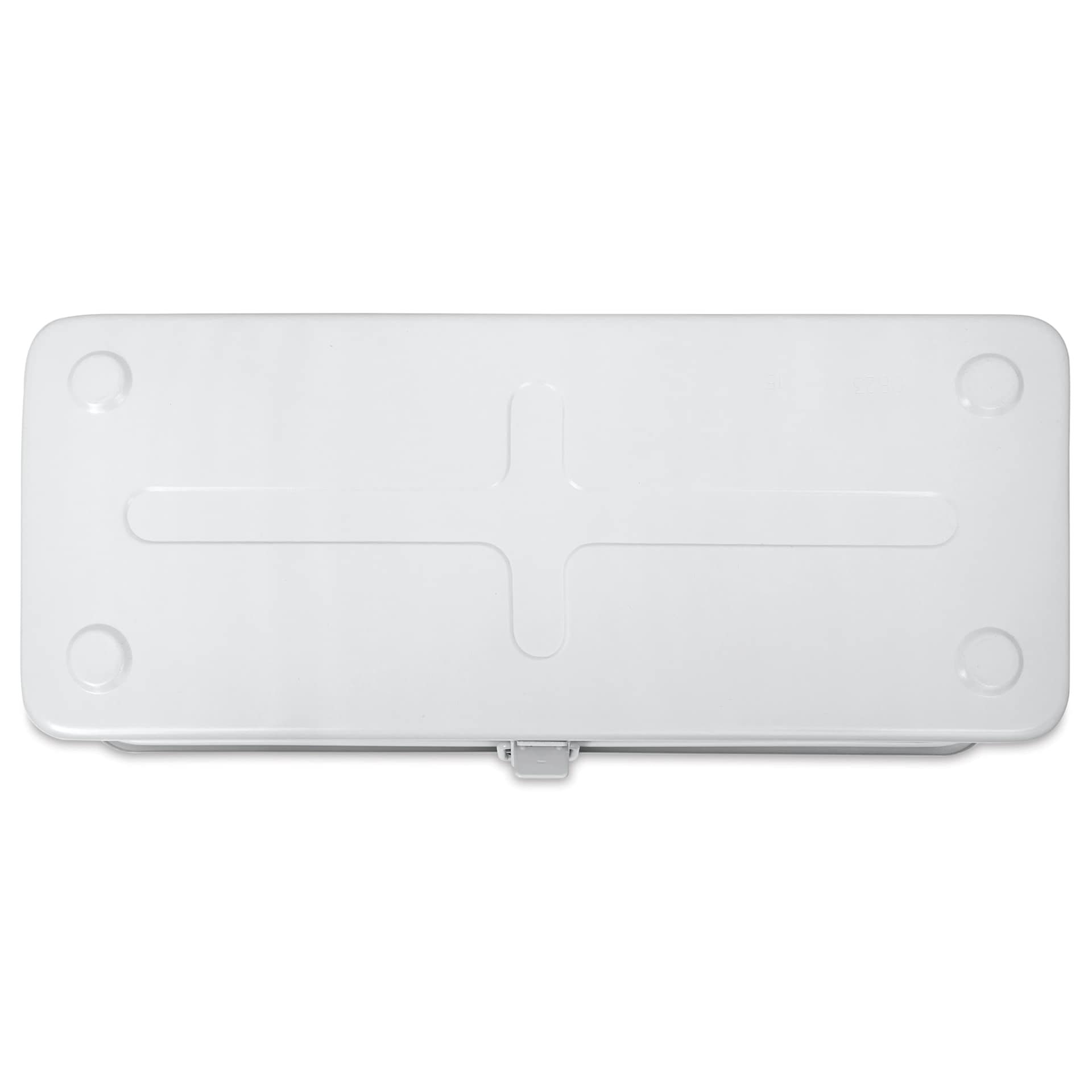 Toyo Camber-Top Y-350 Toolbox - White, 14" x 5.9" x 4.3", bottom of box