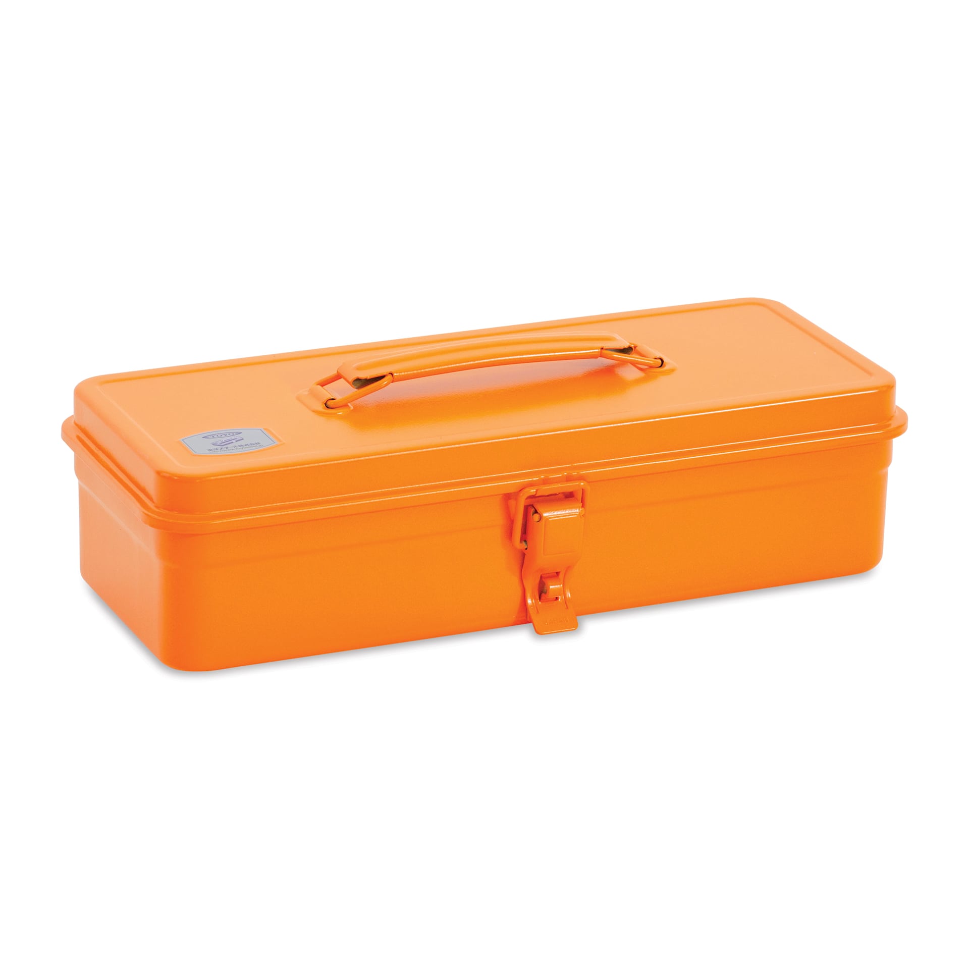 Toyo Trunk Shape T-320 Toolbox - Orange, 12.5" x 4.9" x 3.3"