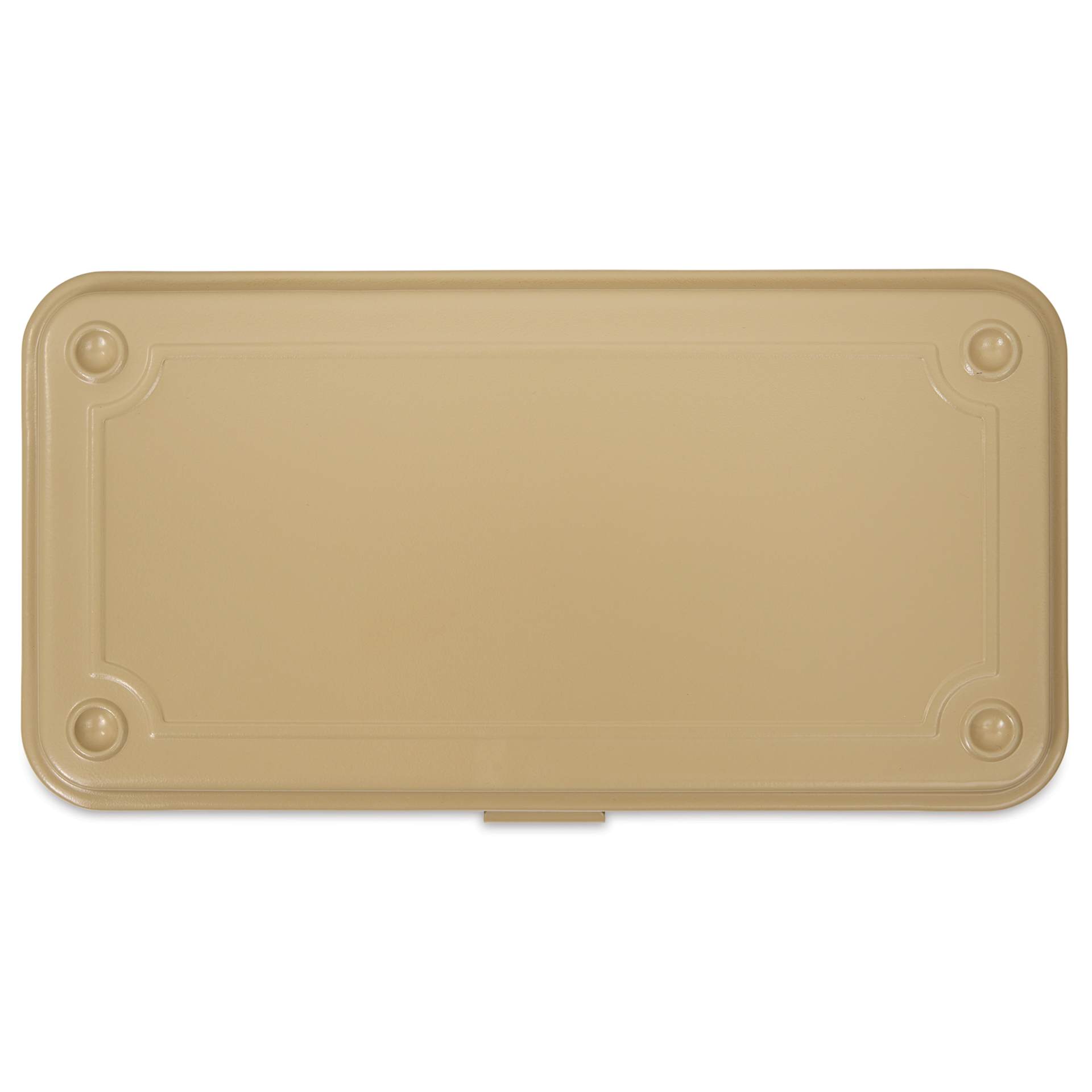 Toyo Stackable Storage Box T-190 - Beige, 8" x 4" x 2", top of box