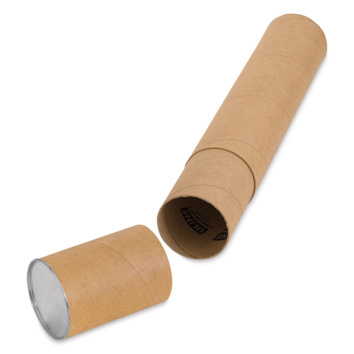 Uline Kraft Telescopic Mailing Tube - 4" x 24" (with cap off)