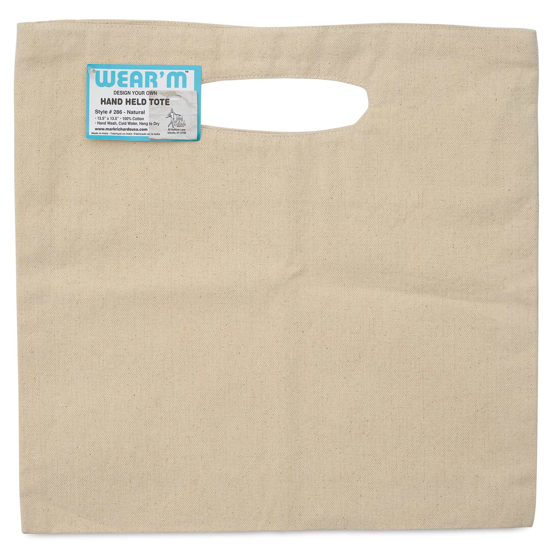 Wear'm Canvas Hand Held Tote front view