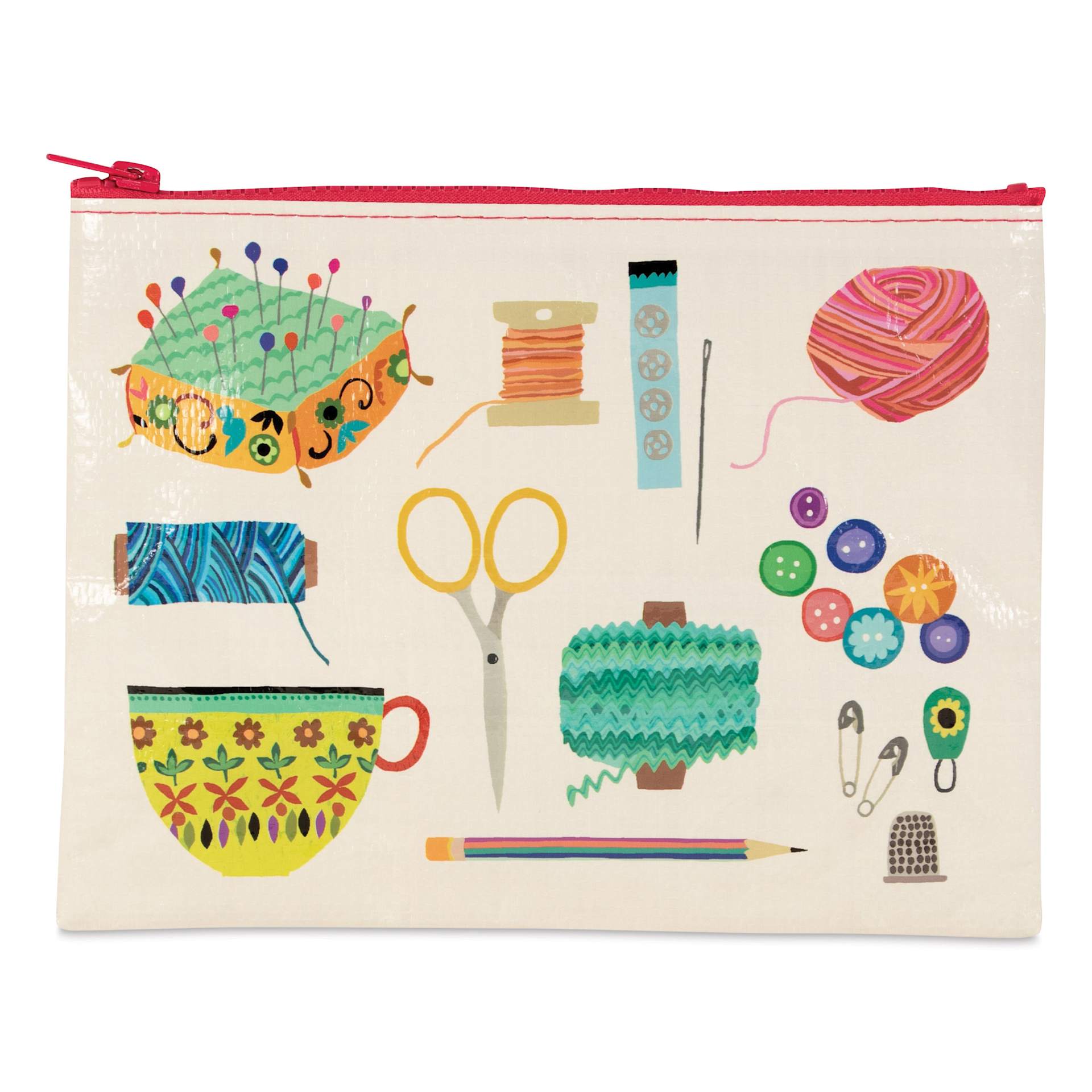 Blue Q Zipper Pencil Pouch - Sewing Kit, 9-1/2" x 7-1/4"