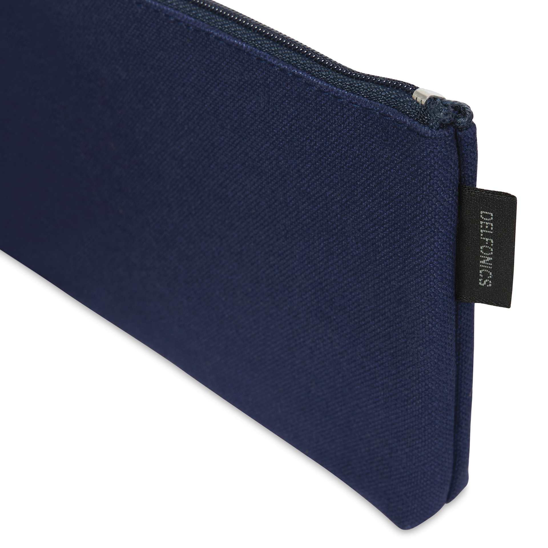 Delfonics Mareku Flat Pen Case - Dark Blue, corner