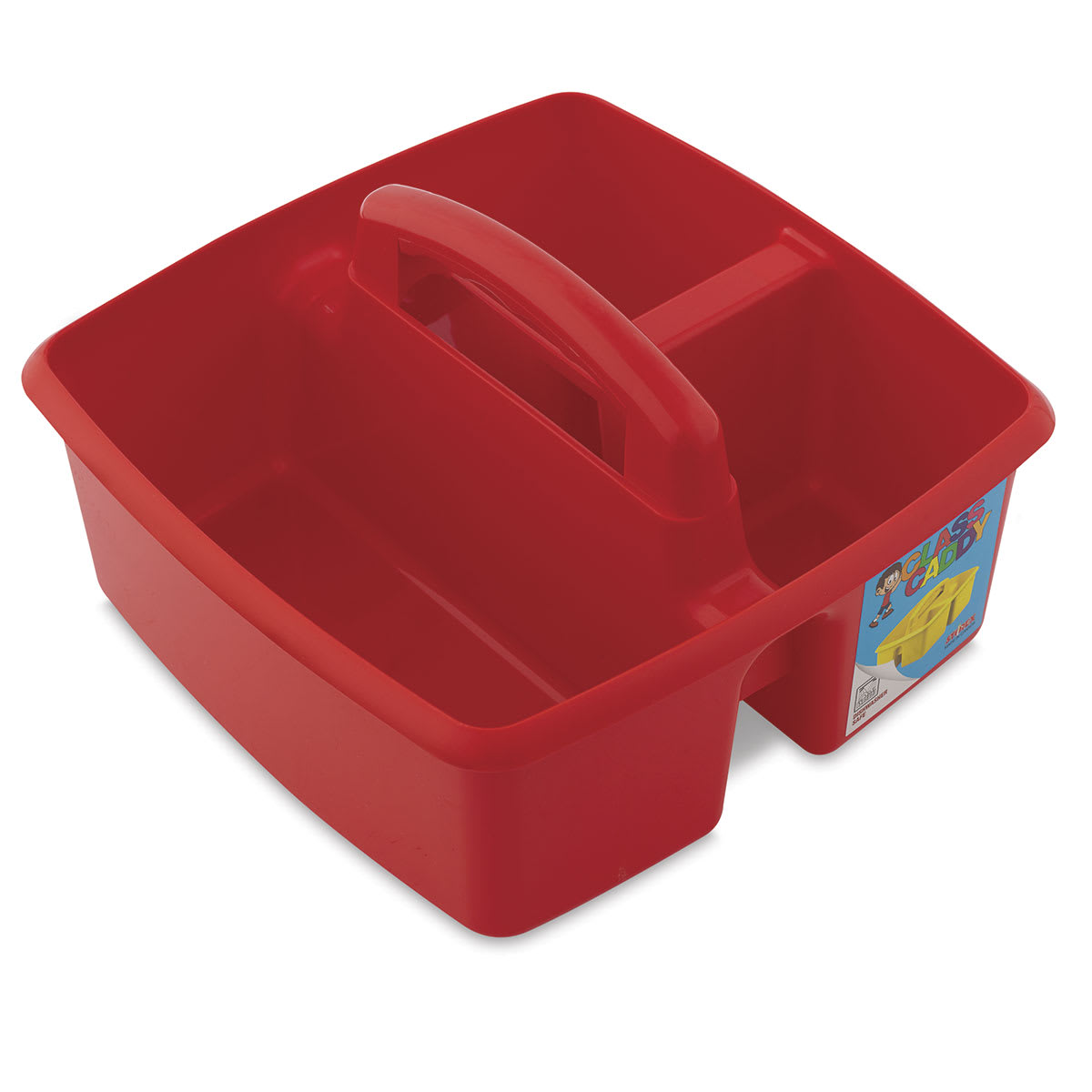 Storex Classroom Caddies - Single Small Red Caddie shown angled