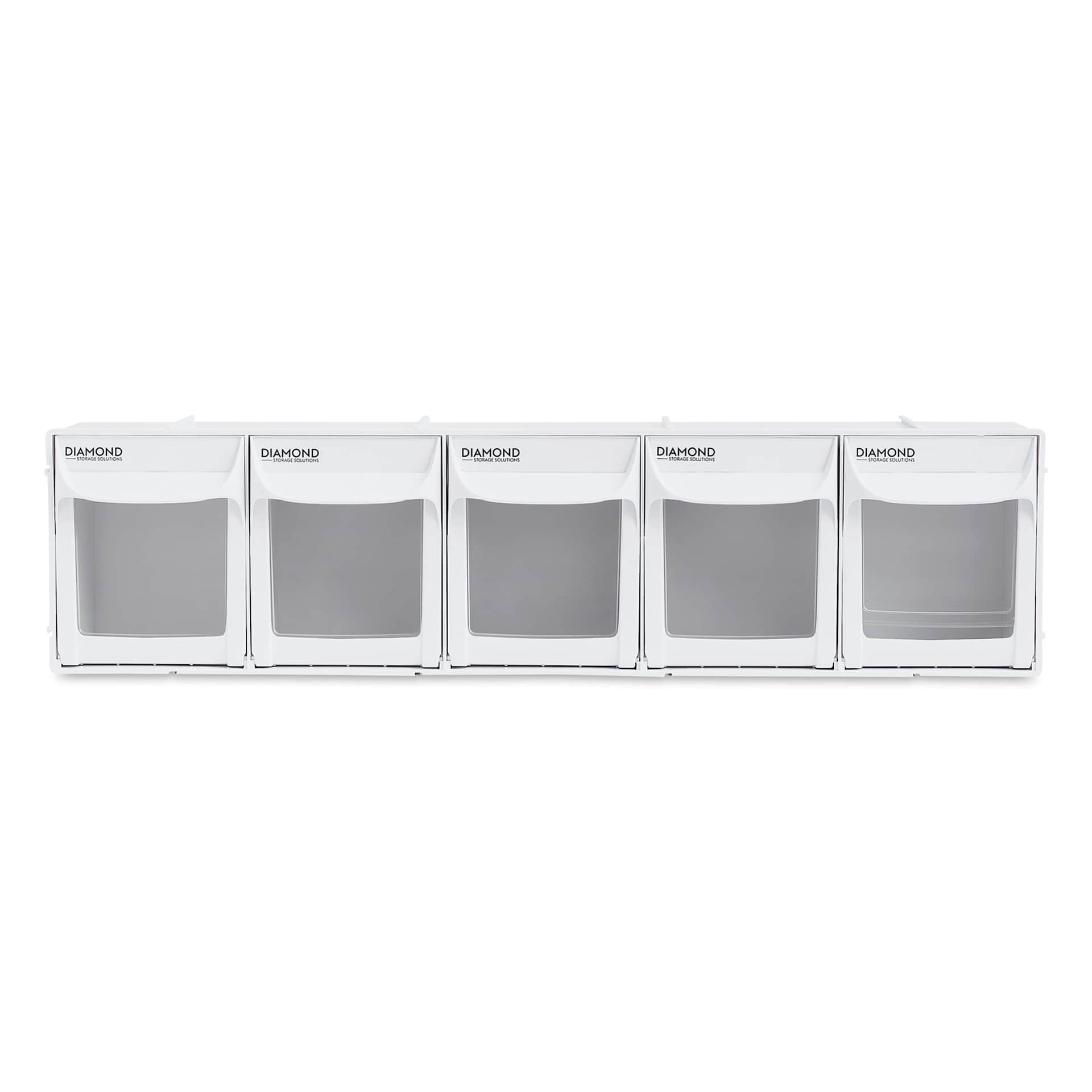 Diamond Storage Solutions - 5 Tip Out Bins, Full Width, front