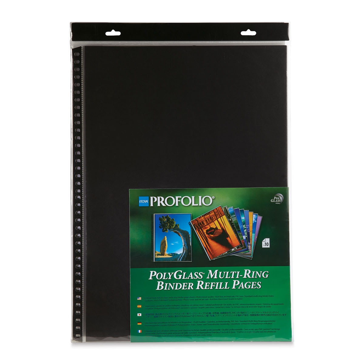 Itoya PolyGlass Refill Page Pack - 19" x 13", Portrait, Pkg of 10