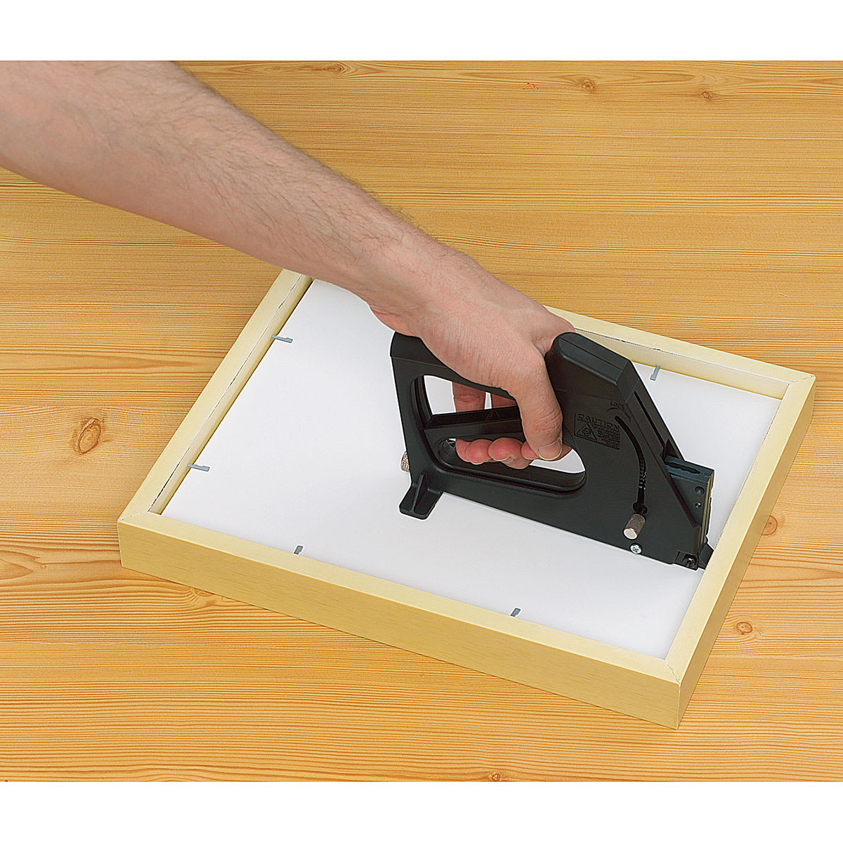 Fletcher FrameMaster Framing Tool - Example of Tool being used on back of frame