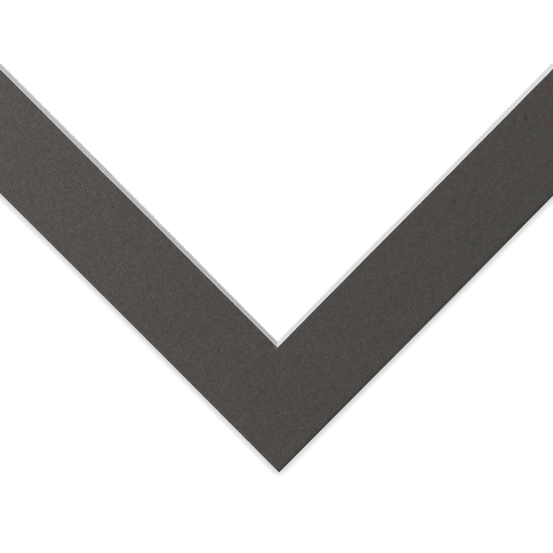 Blick Pre-Cut Mat - Cinder, 8" x 10" (5-3/4" x 7-3/4" Opening)