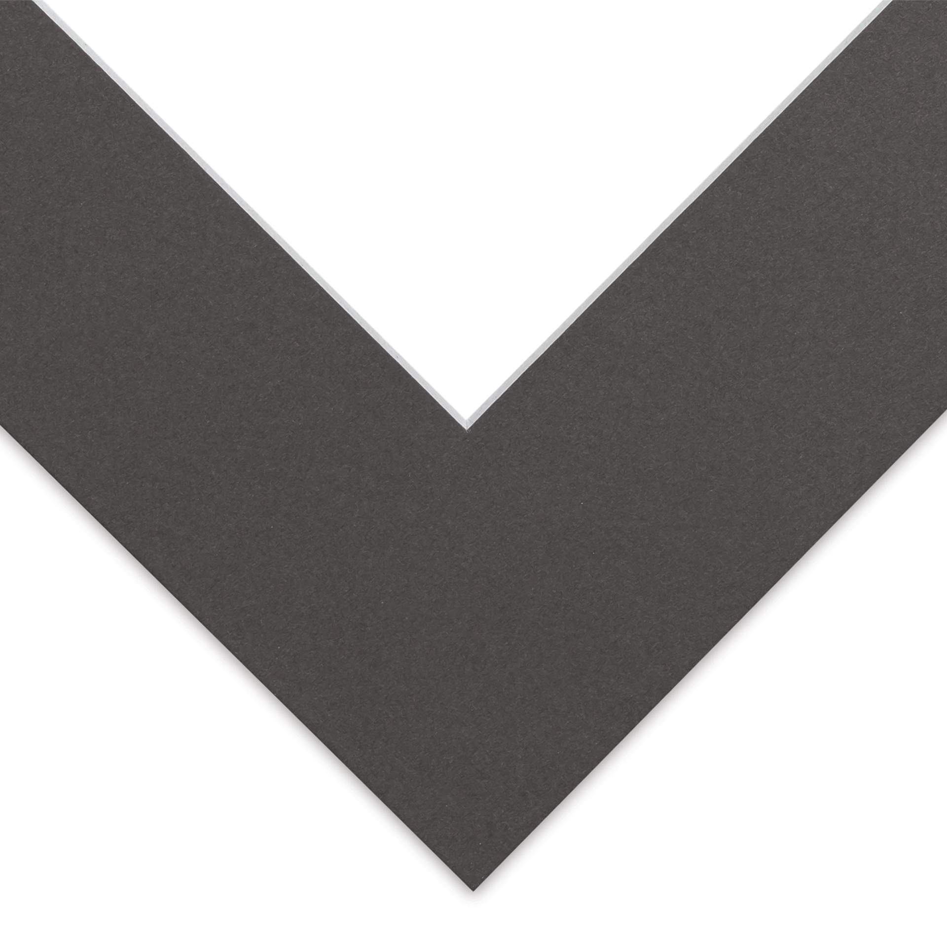 Blick Pre-Cut Mat - Cinder, 8" x 10" (3-3/4" x 5-3/4" Opening)