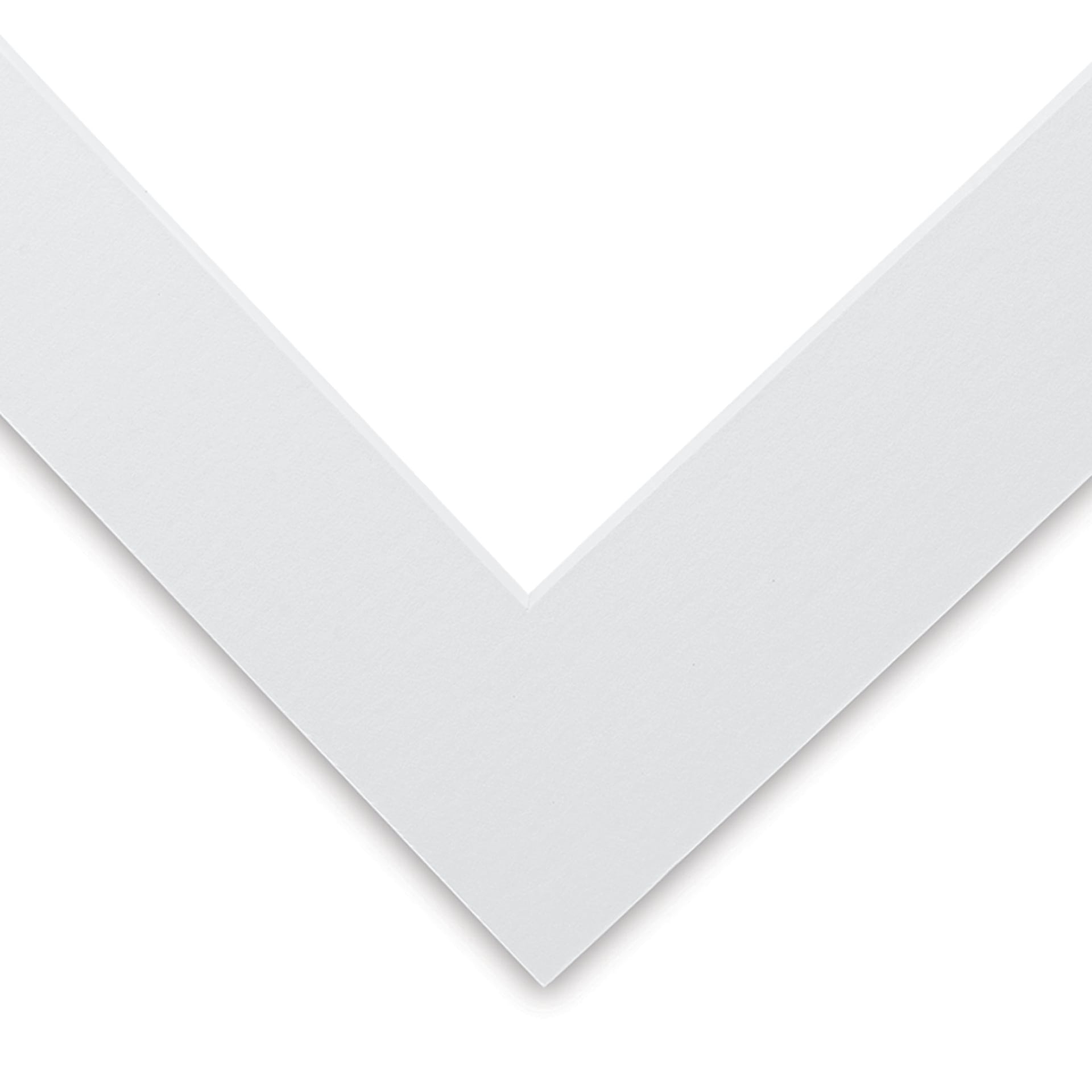 Blick White Core Pre-Cut Mat - Manor White, 11" x 14" (8-1/2" x 11" Opening)