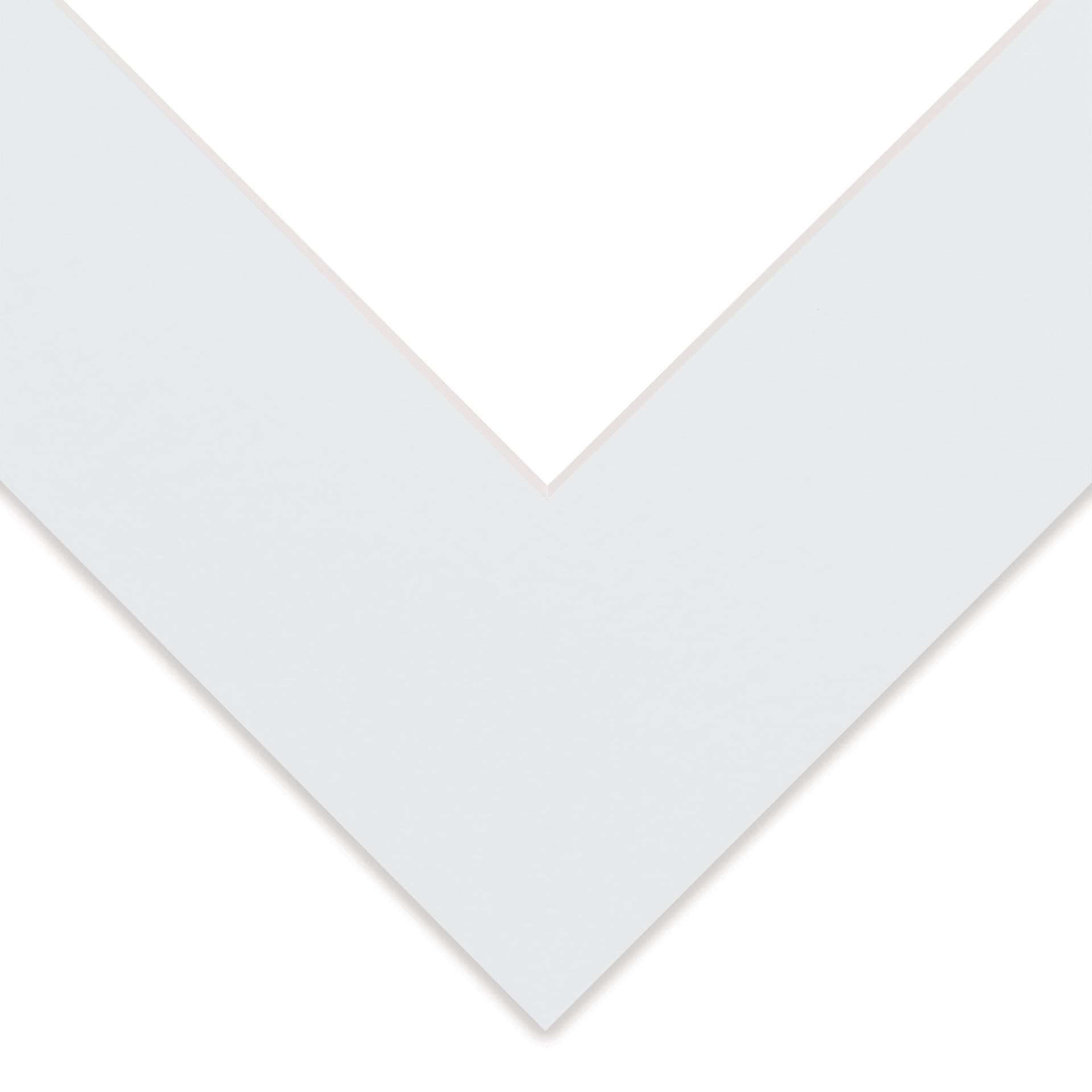 Blick Pre-Cut Mat - Manor White, 8" x 10" (3-3/4" x 5-3/4" Opening)