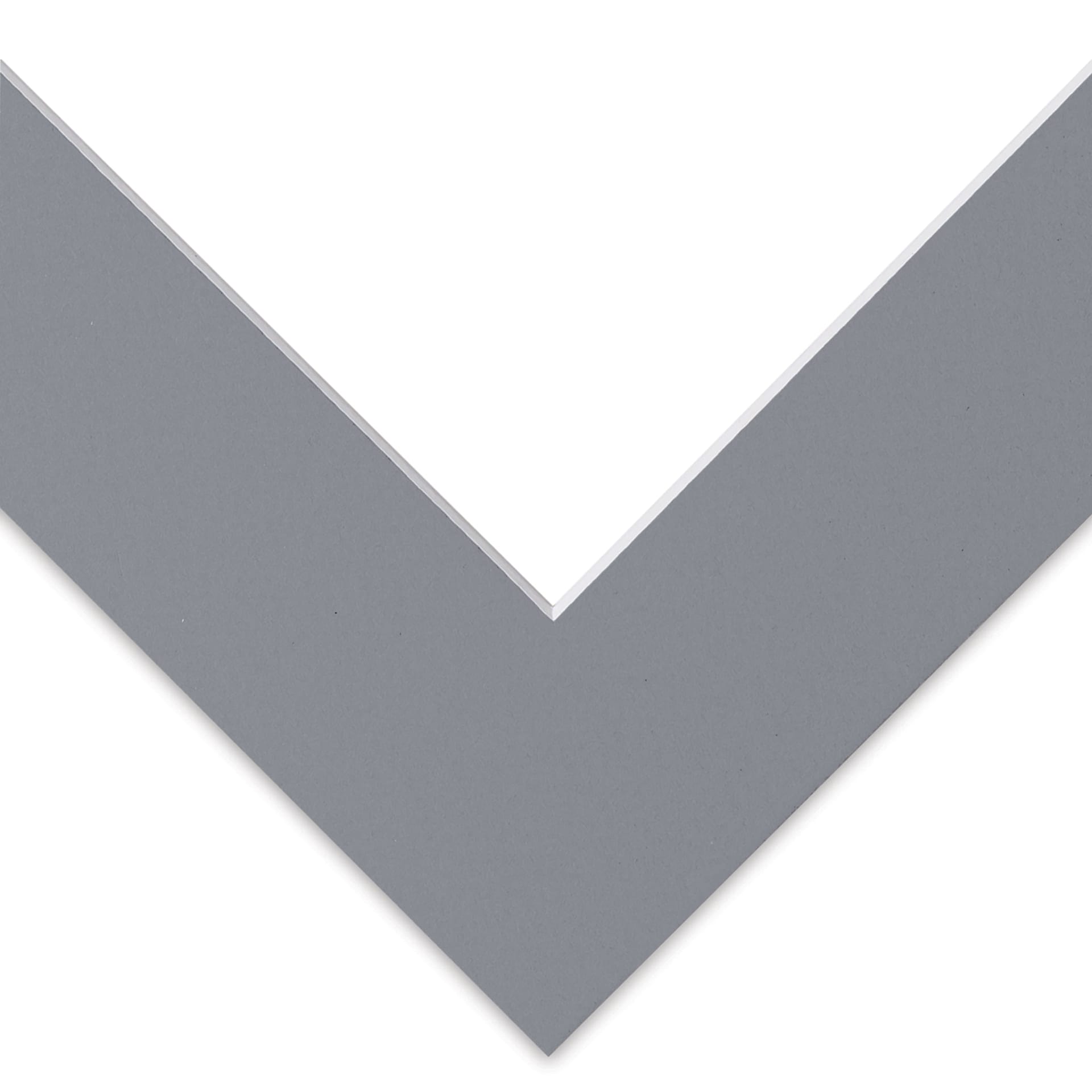Blick Pre-Cut Mat - Bar Harbor Gray, 8" x 10" (4-1/2" x 6-1/2" Opening)