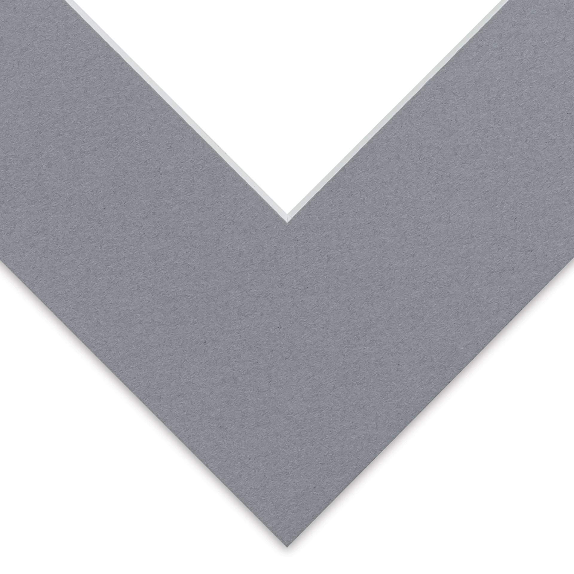 Blick Pre-Cut Mat - Bar Harbor Gray, 8" x 10" (3-3/4" x 5-3/4" Opening)