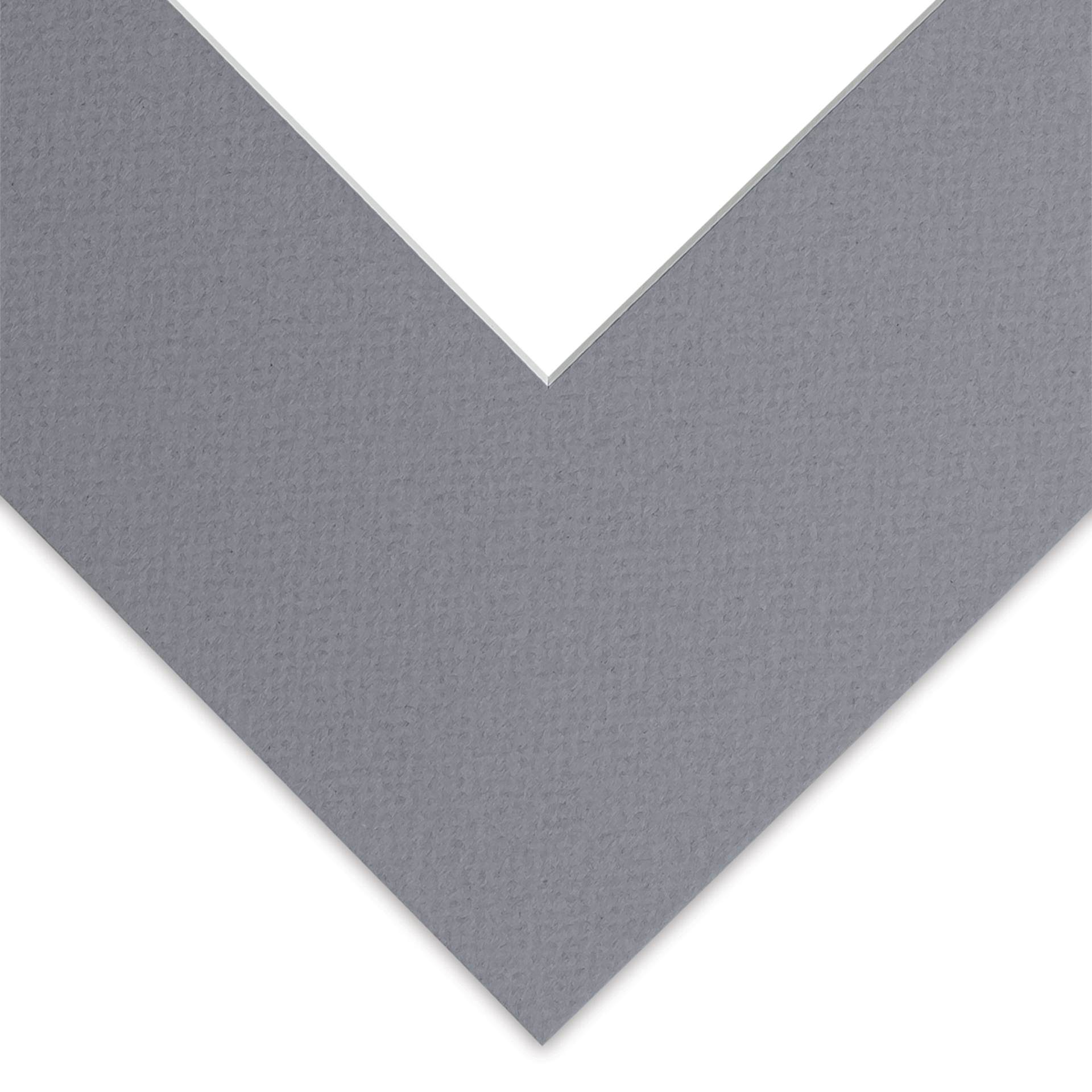 Blick Pre-Cut Mat - Bar Harbor Gray, 10" x 10" (3-3/4" x 3-3/4" Opening)