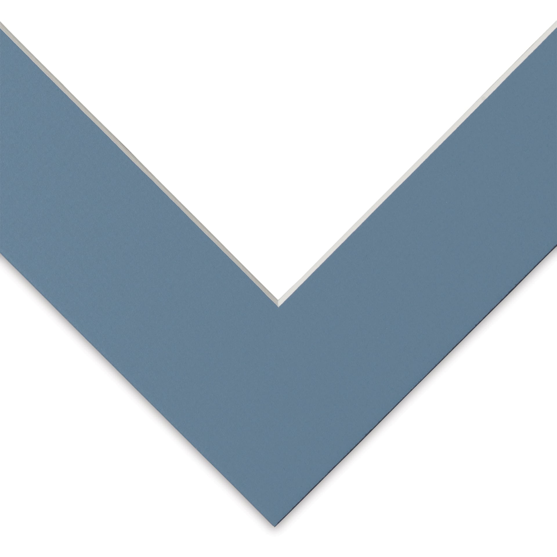 Blick Pre-Cut Mat - Biscay Blue, 8" x 10" (4-1/2" x 6-1/2" Opening)