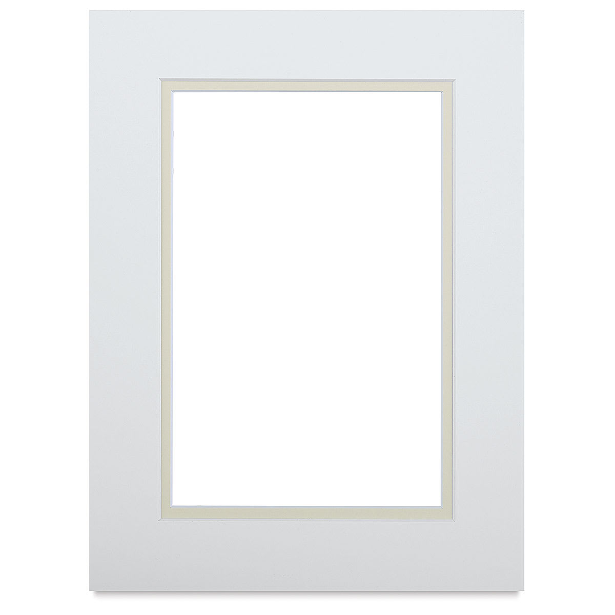 Blick Double Mat - Manor White/Ecru, 9" x 12" (5-1/2" x 8-1/2" Opening)