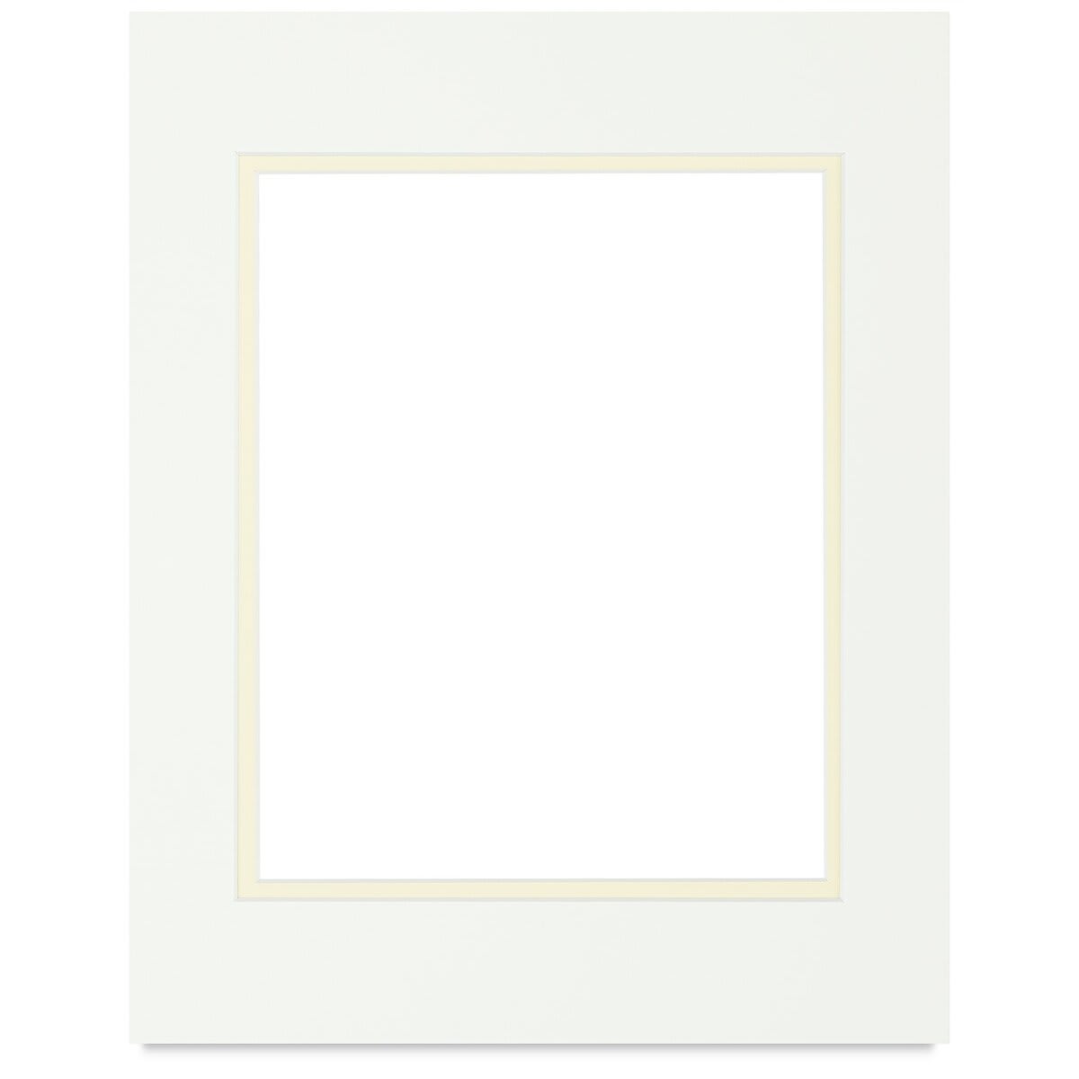 Blick Double Mat - Manor White/Ecru, 8" x 10" (4-1/2" x 6-1/2" Opening)