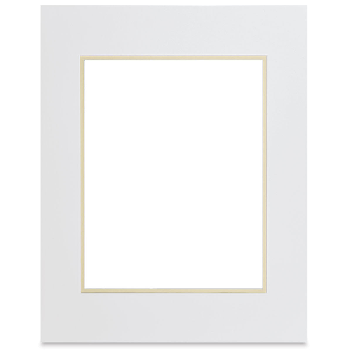 Blick Double Mat - Manor White/Ecru, 16" x 20" (10-1/2" x 13-1/2" Opening)
