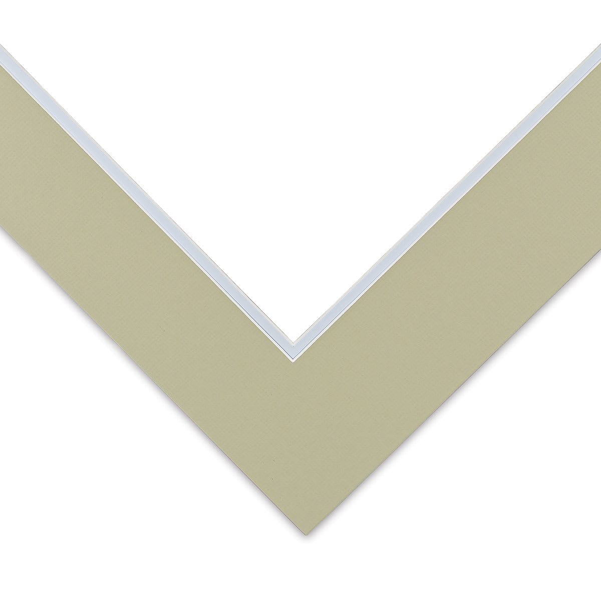 Blick Double Mat - Sauterne / Sheer Blue, 16" x 20" (10-1/2" x 13-1/2" Opening), corner