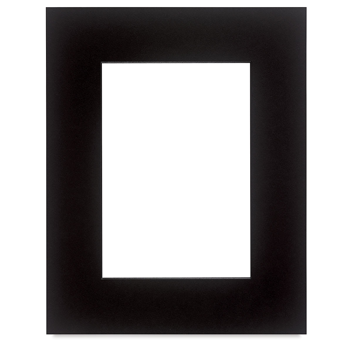 Crescent Select Conservation Solids Pre-Cut Mat - Deep Black, 4 ply, 8" x 10"