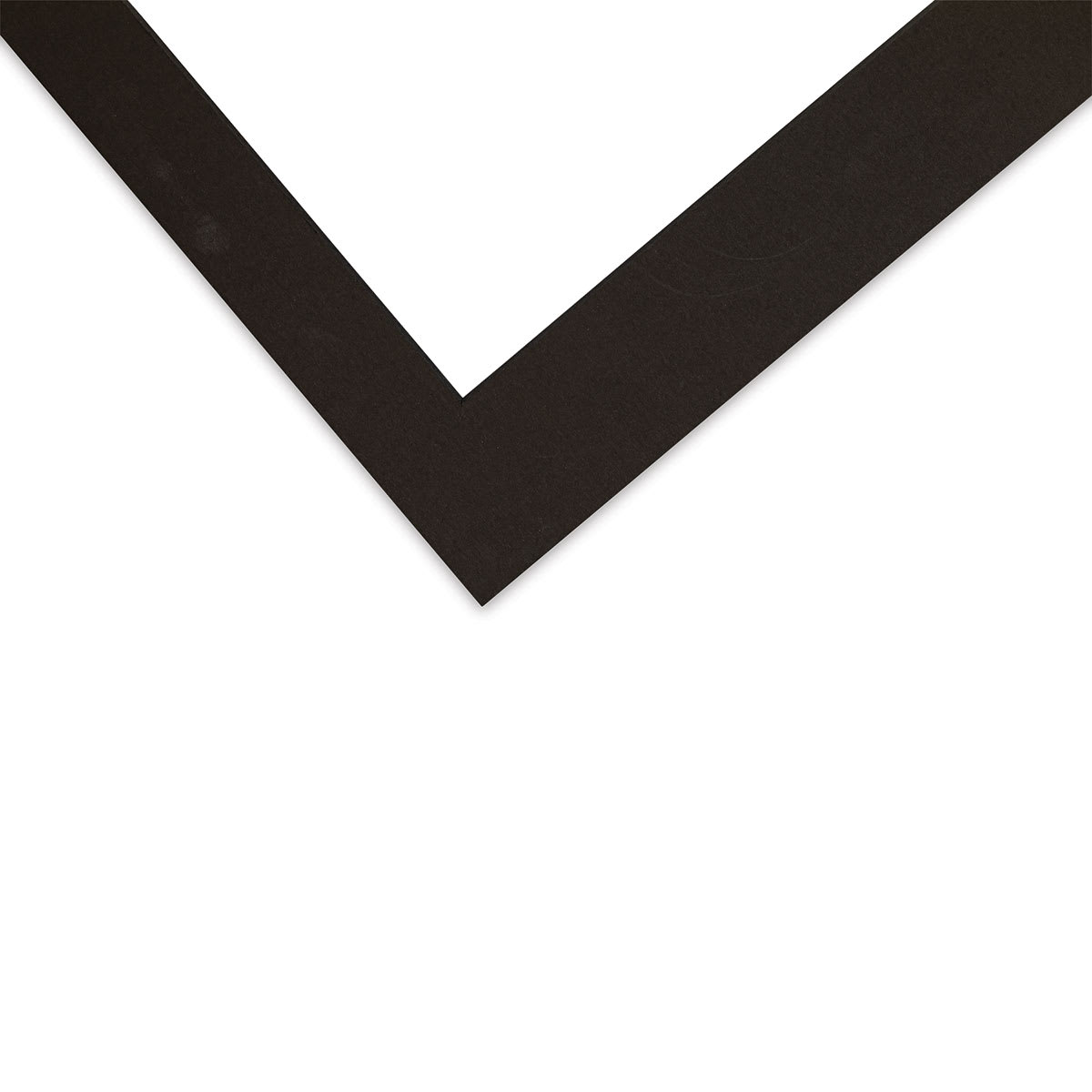 Crescent Select Conservation Solids Pre-Cut Mat - Deep Black, 8 ply, 18" x 24" corner