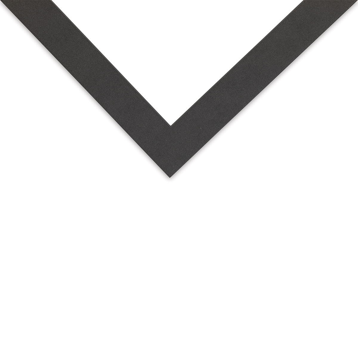 Crescent Select Conservation Solids Pre-Cut Mat - Dark Gray, 4 ply, 16" x 20" corner