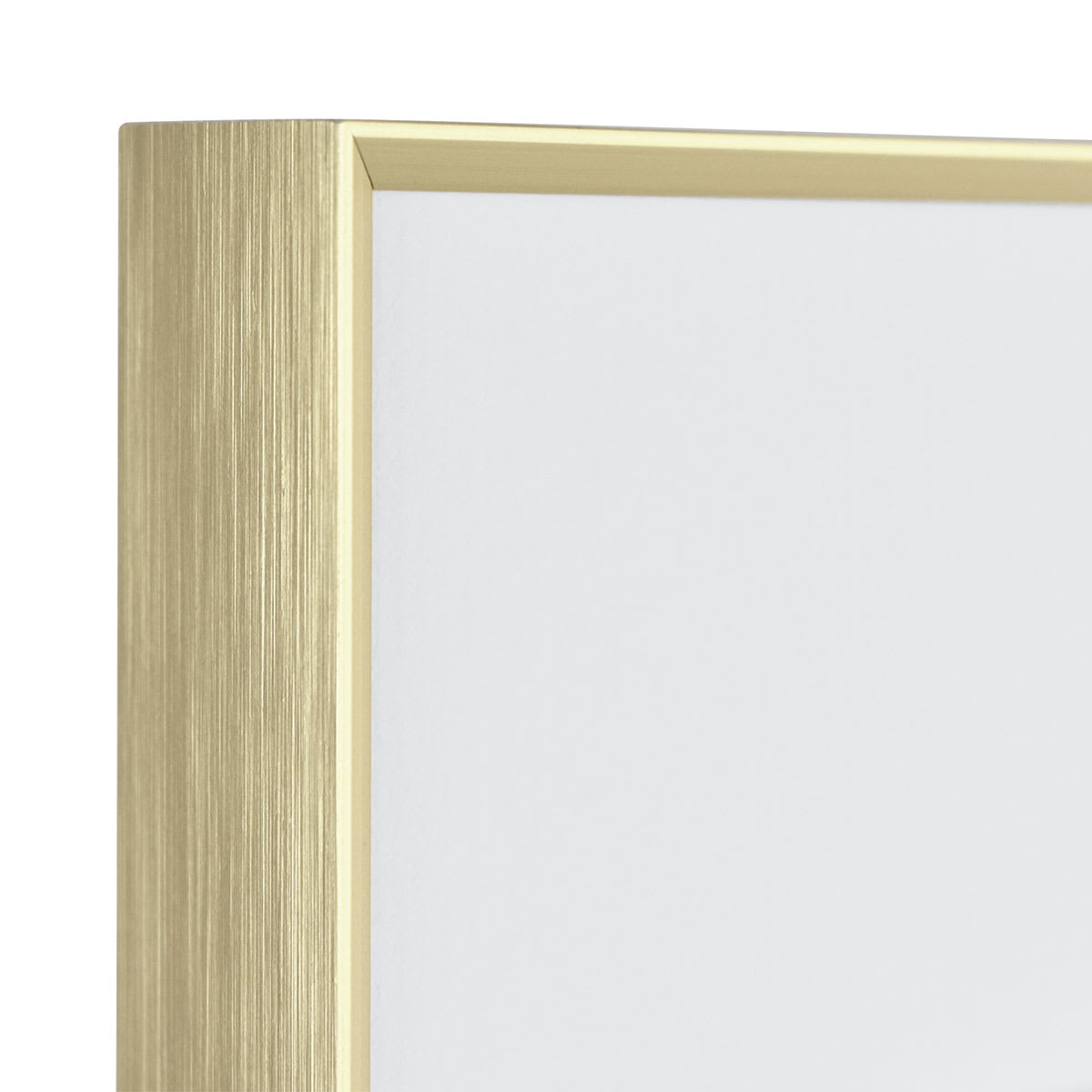 MCS Framatic Fineline II Frame - Gold, 8" x 8" close up of corner