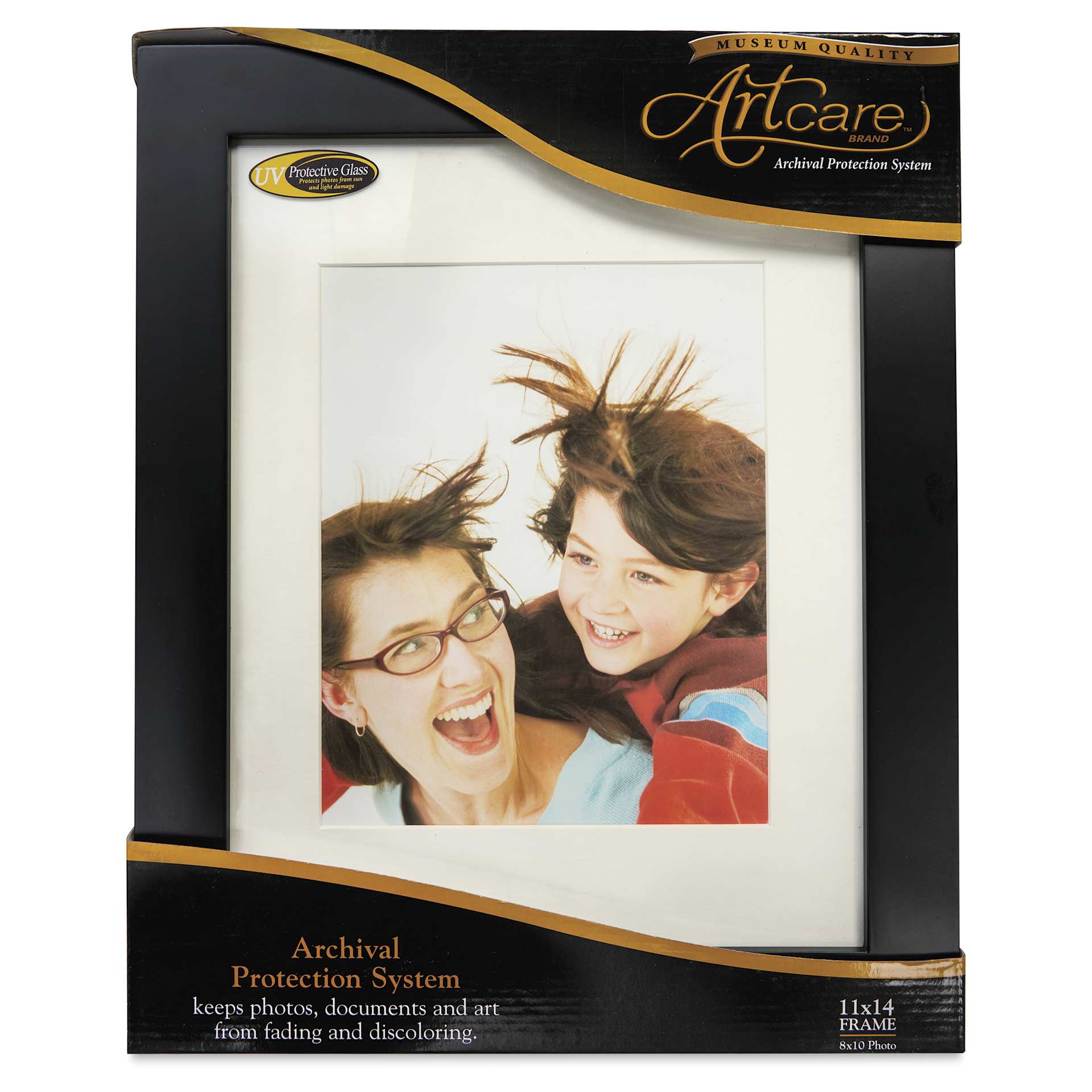 Bainbridge Artcare Woodbury Frame - 11" x 14", Black front of package