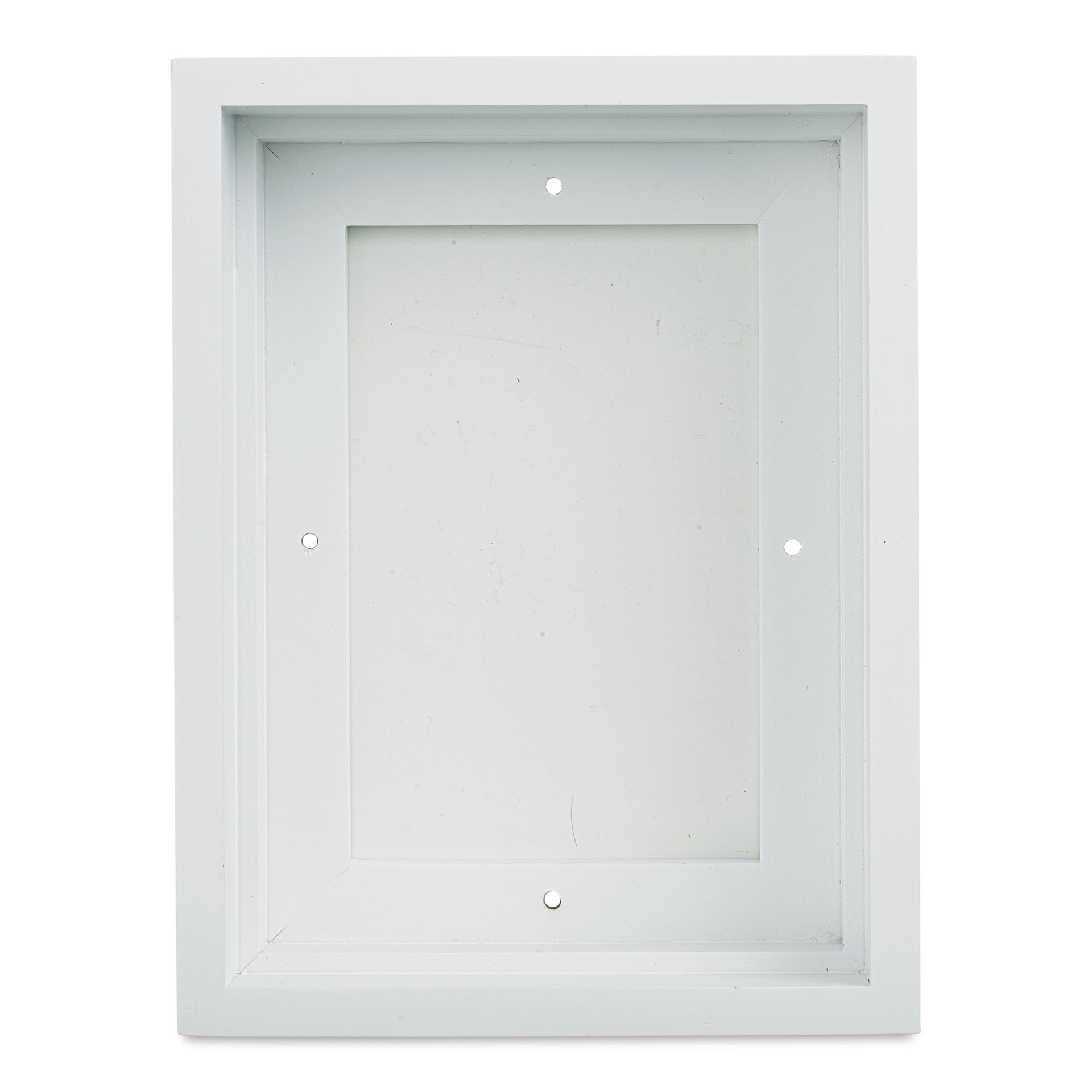 Ampersand Floaterframe - Bold, White, 5" x 7", 1-1/2", front view