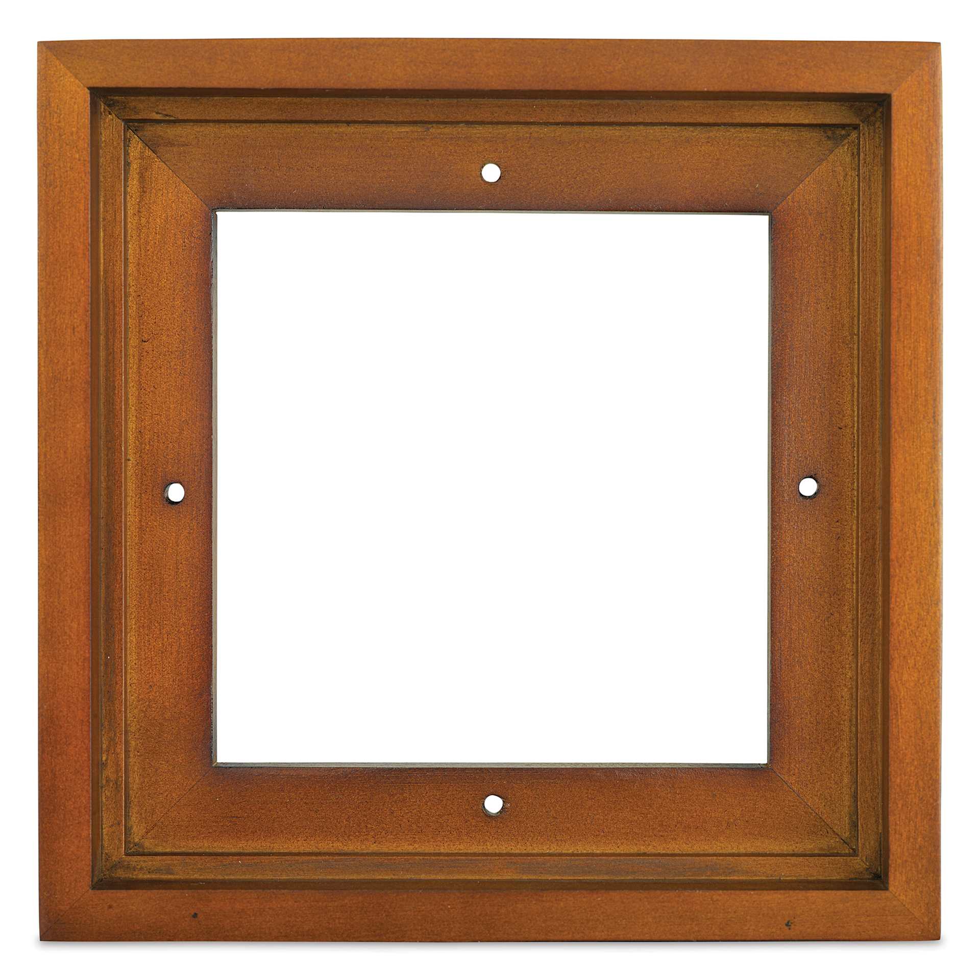 Ampersand Floaterframe - Bold, Walnut, 6" x 6", 7/8", front view