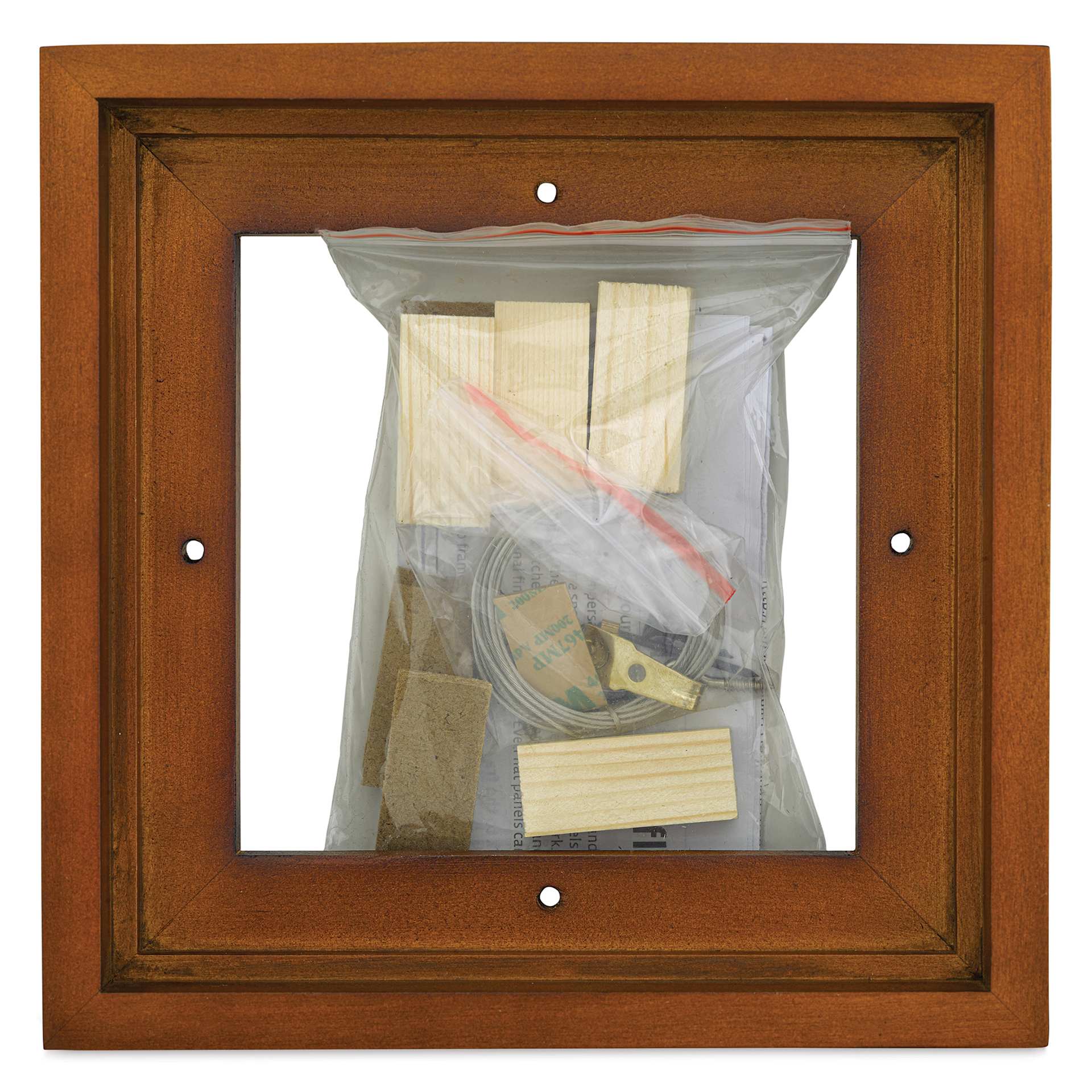 Ampersand Floaterframe - Bold, Walnut, 6" x 6", 7/8", with included hardware