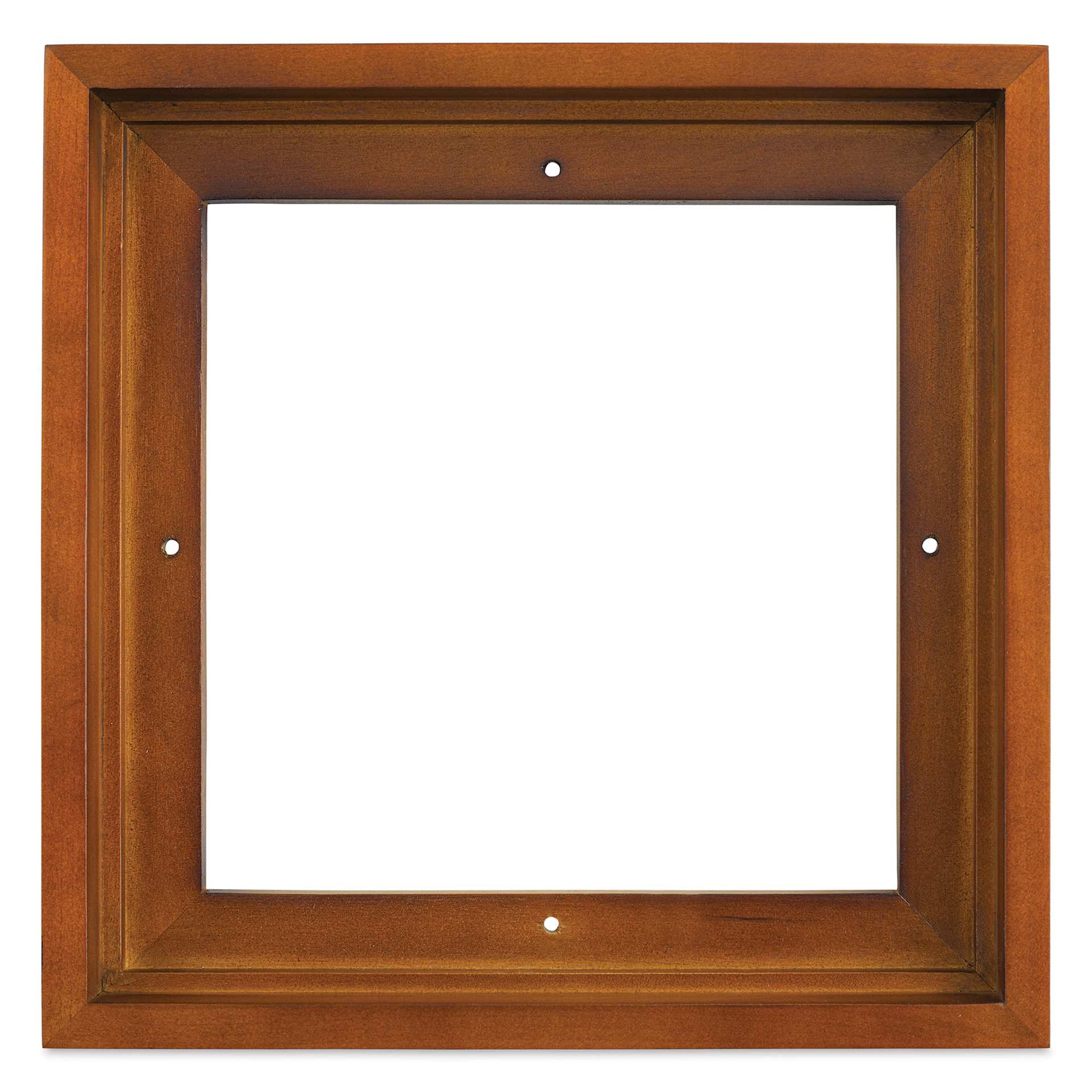 Ampersand Floaterframe - Bold, Walnut, 8" x 8", 7/8", front view
