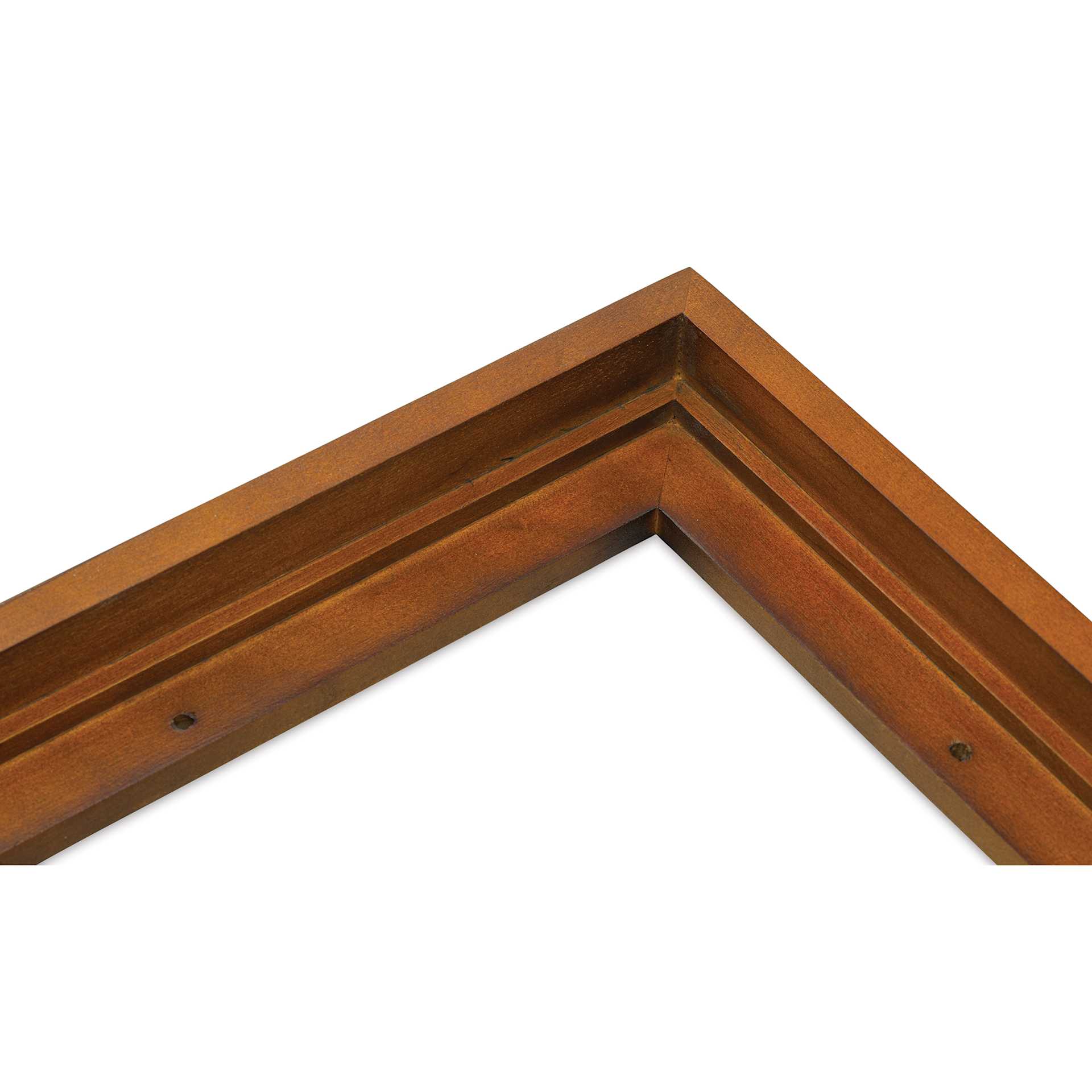 Ampersand Floaterframe - Bold, Walnut, 8" x 10", 7/8", corner close-up