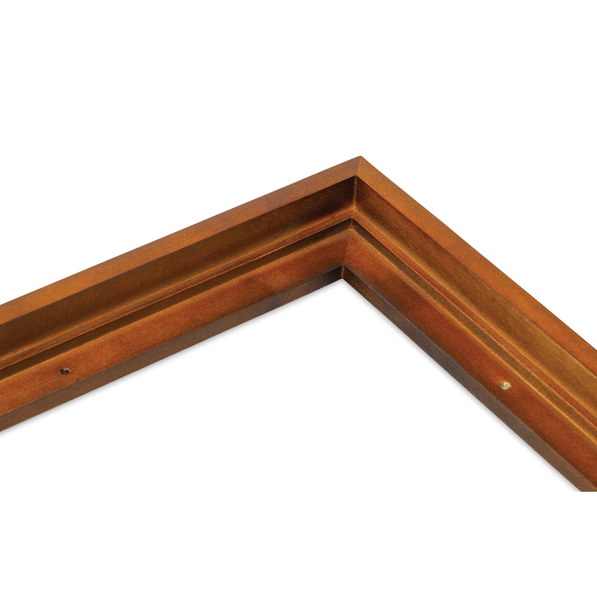 Ampersand Floaterframe - Bold, Walnut, 9" x 12", 7/8", corner close-up