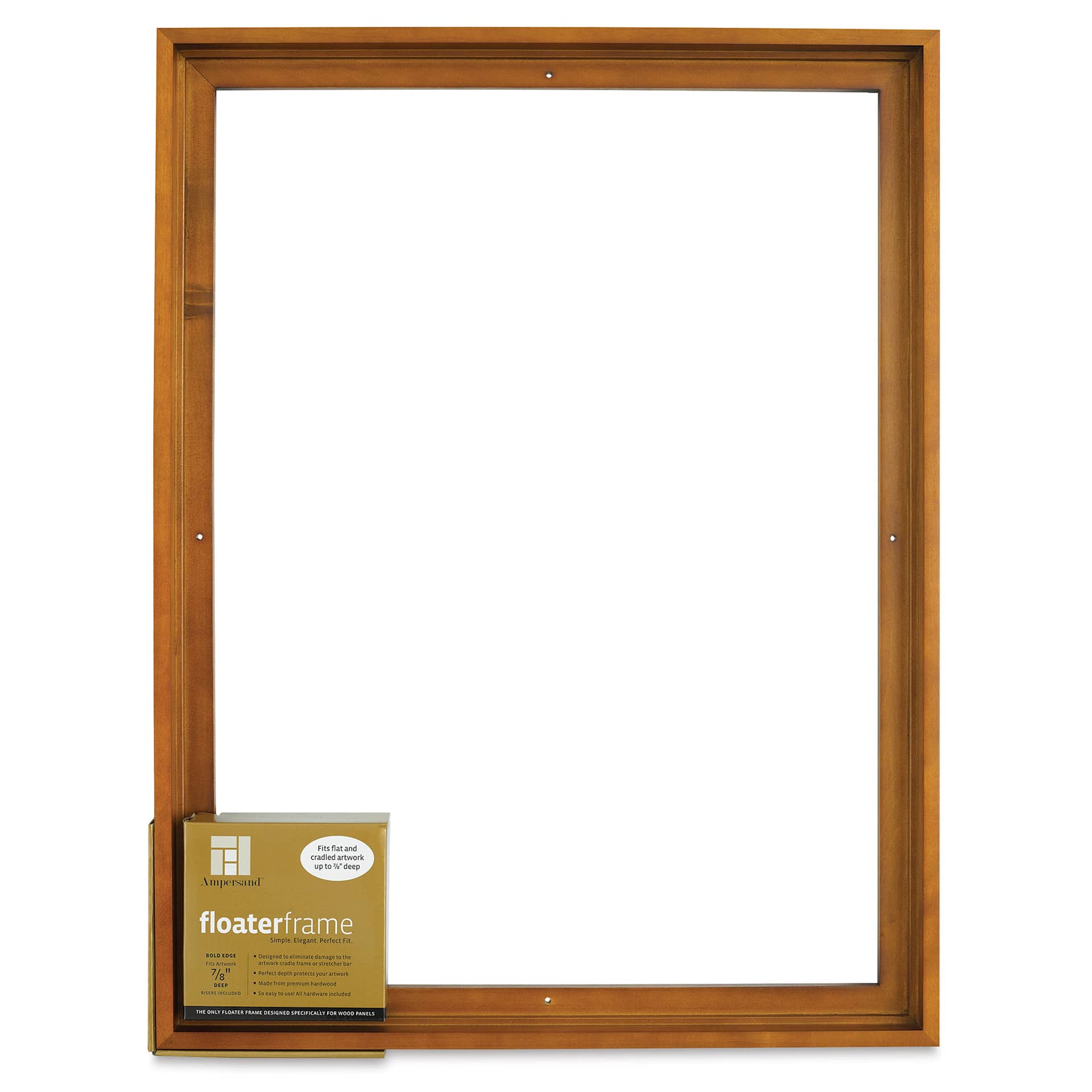 Ampersand Floaterframe - Bold, Walnut, 18" x 24", 7/8", front of packaging