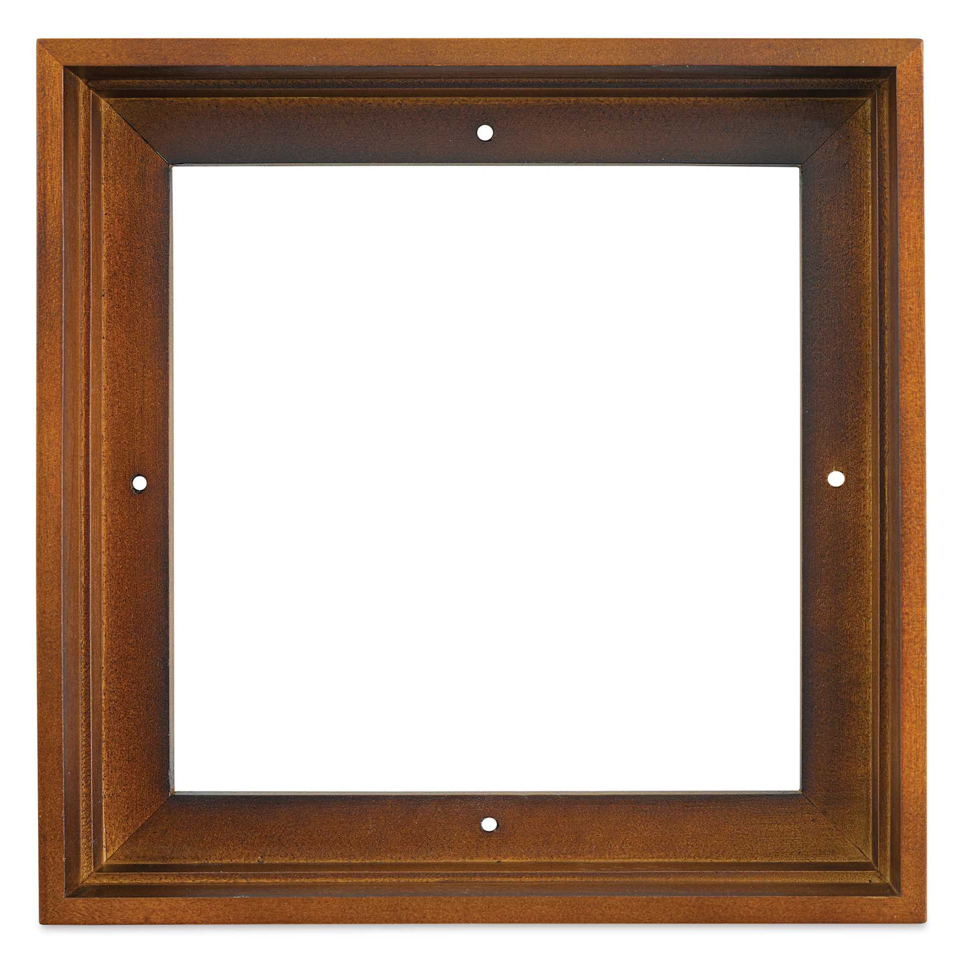 Ampersand Floaterframe - Thin, Walnut, 8" x 8", 1-1/2", front view