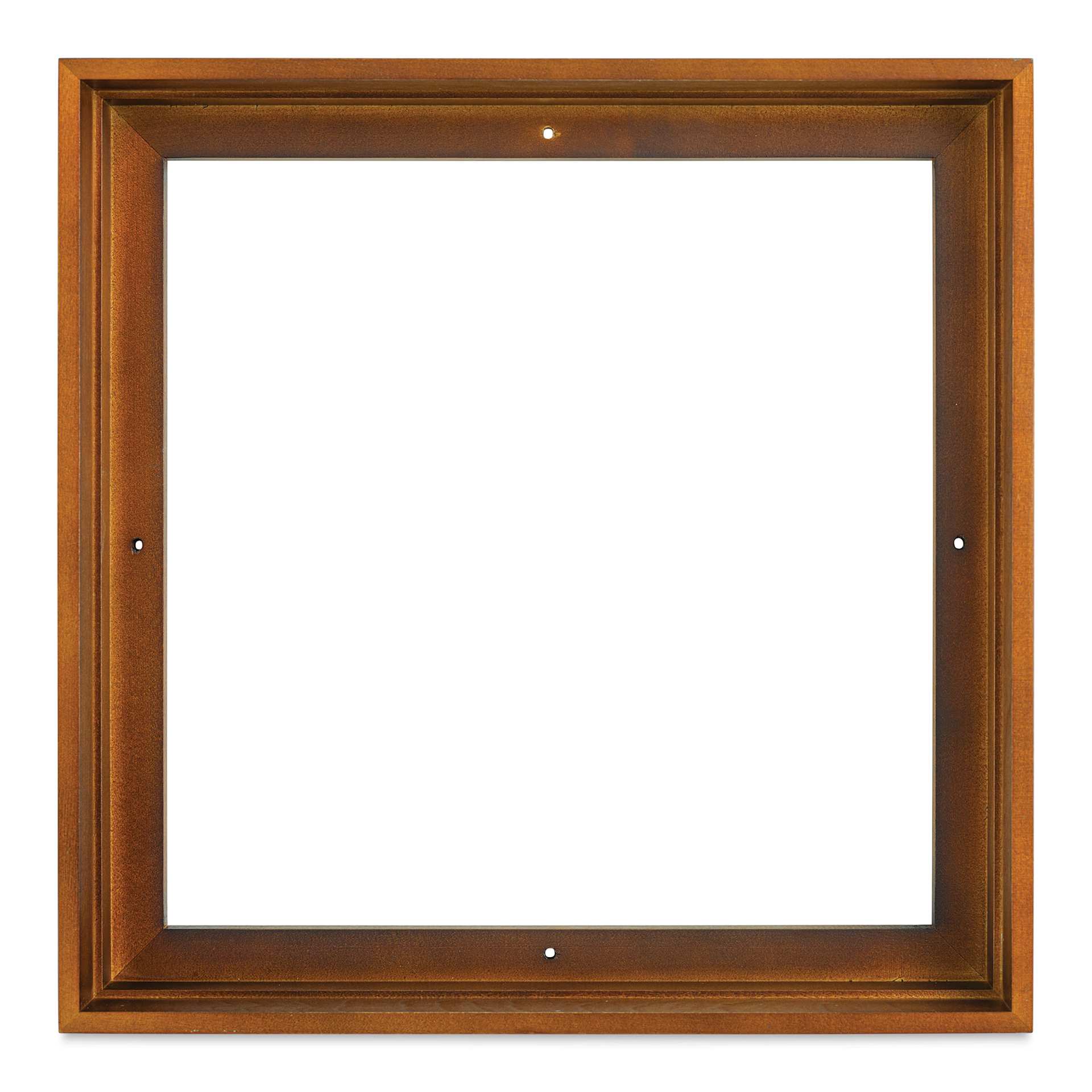 Ampersand Floaterframe - Thin, Walnut, 12" x 12", 1-1/2", front view