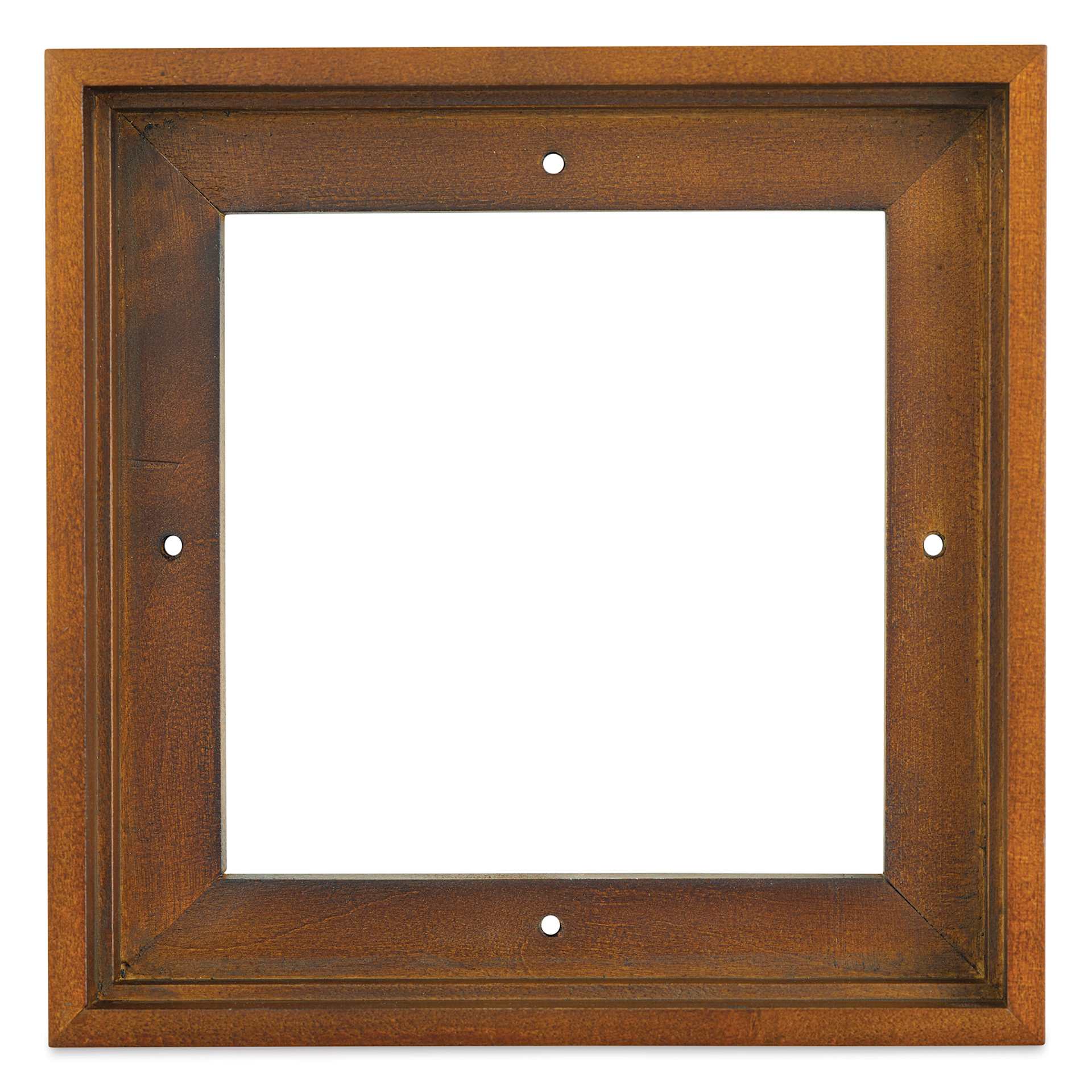 Ampersand Floaterframe - Thin, Walnut, 6" x 6", 7/8", front view