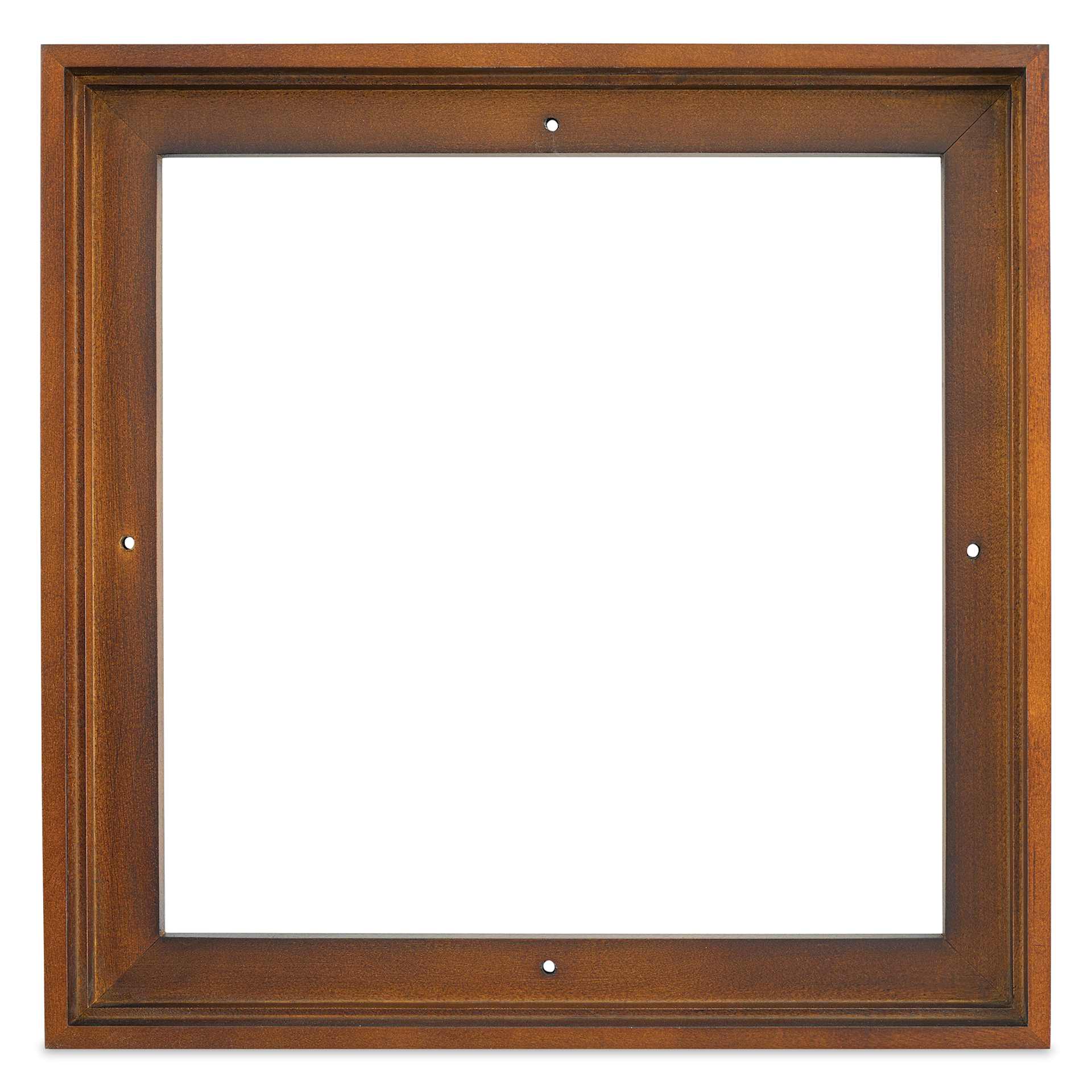 Ampersand Floaterframe - Thin, Walnut, 10" x 10", 7/8", front view