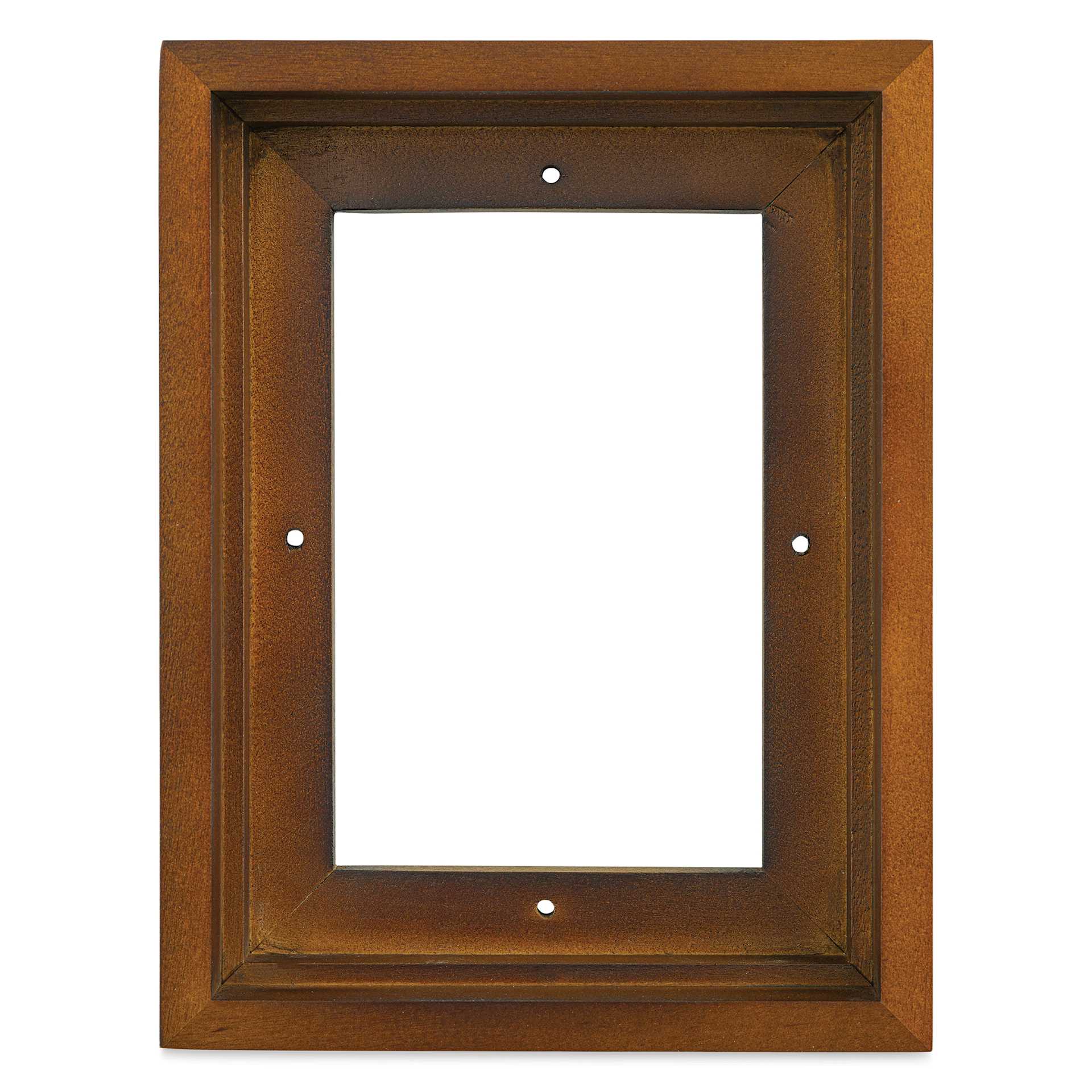 Ampersand Floaterframe - Bold, Walnut, 5" x 7", 1-1/2", front view