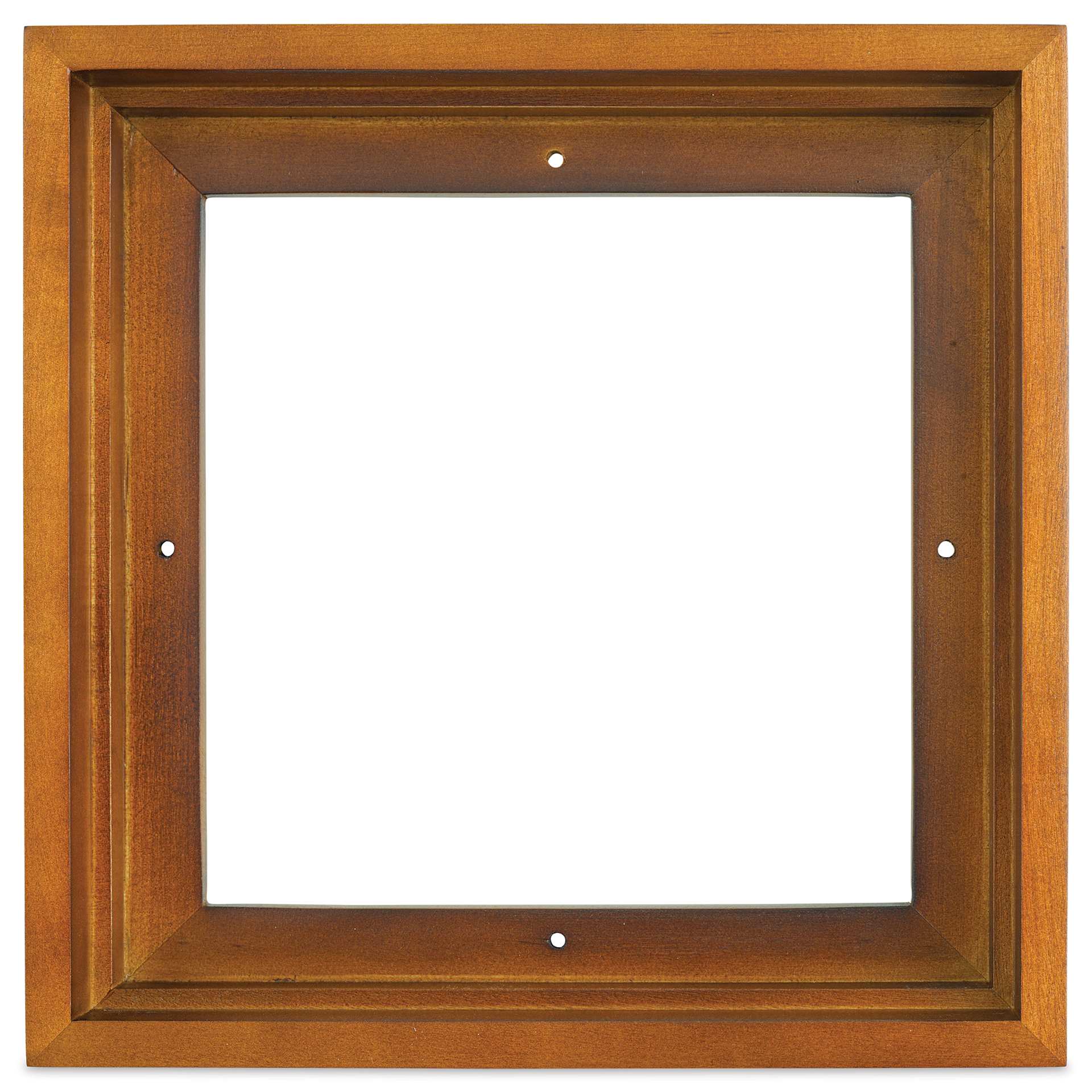 Ampersand Floaterframe - Bold, Walnut, 8" x 8",1-1/2", front view