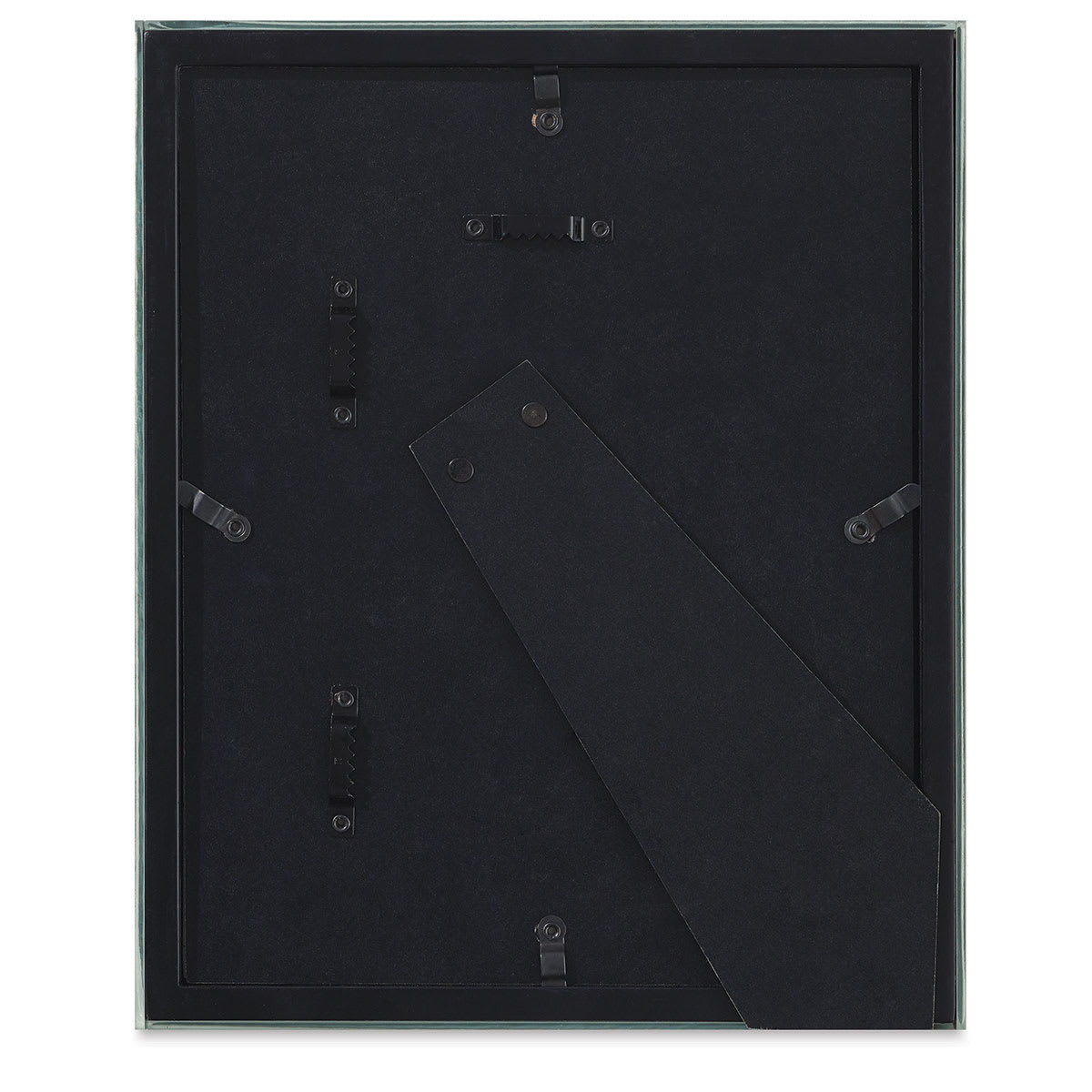 Umbra Mirror Frame - Back of frame showing both easel and hanging hardware