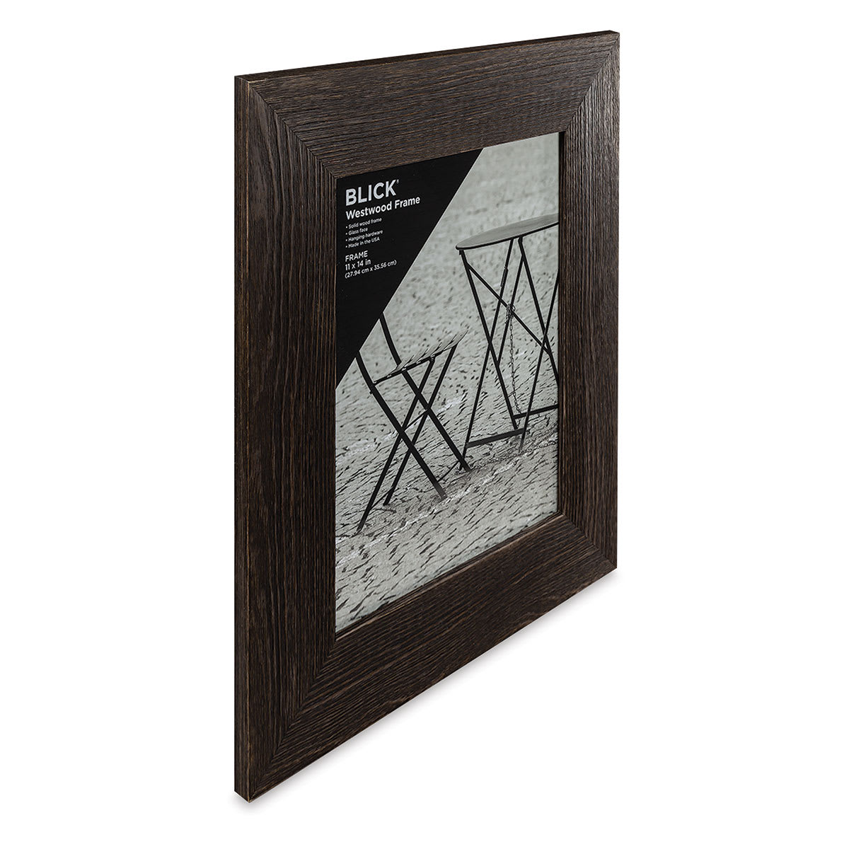 Blick Westwood Frames - Charcoal, Wide, 11" x 14" side view
