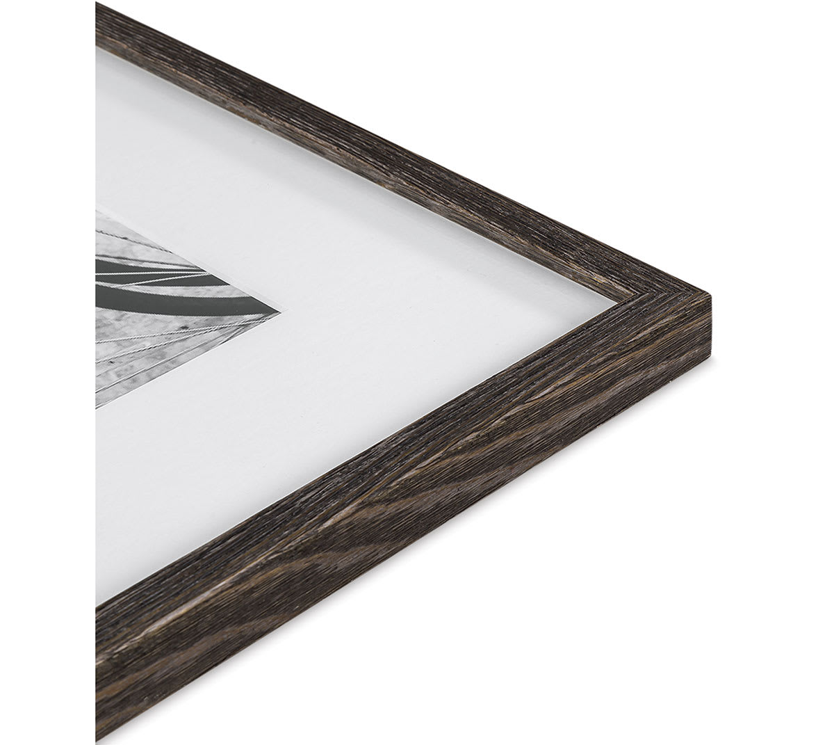Blick Westwood Frames - Charcoal, Thin, 16" x 20" close up of corner