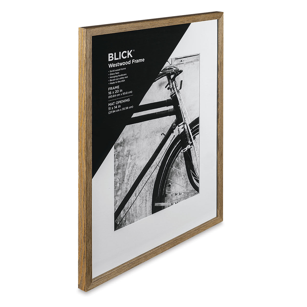 Blick Westwood Frames - Buff, Thin, 16" x 20" side view