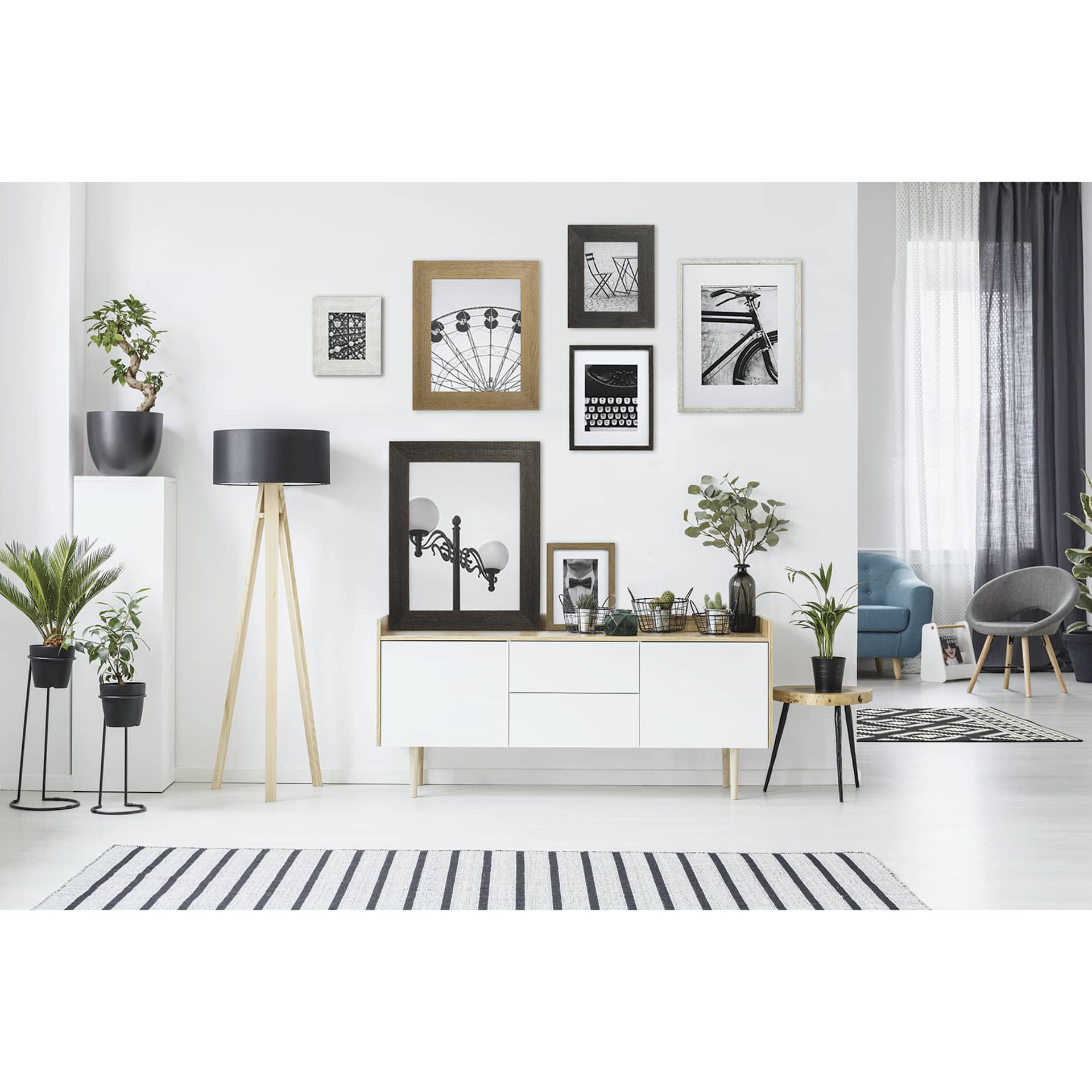 Blick Westwood Frames with Mat, hung on wall